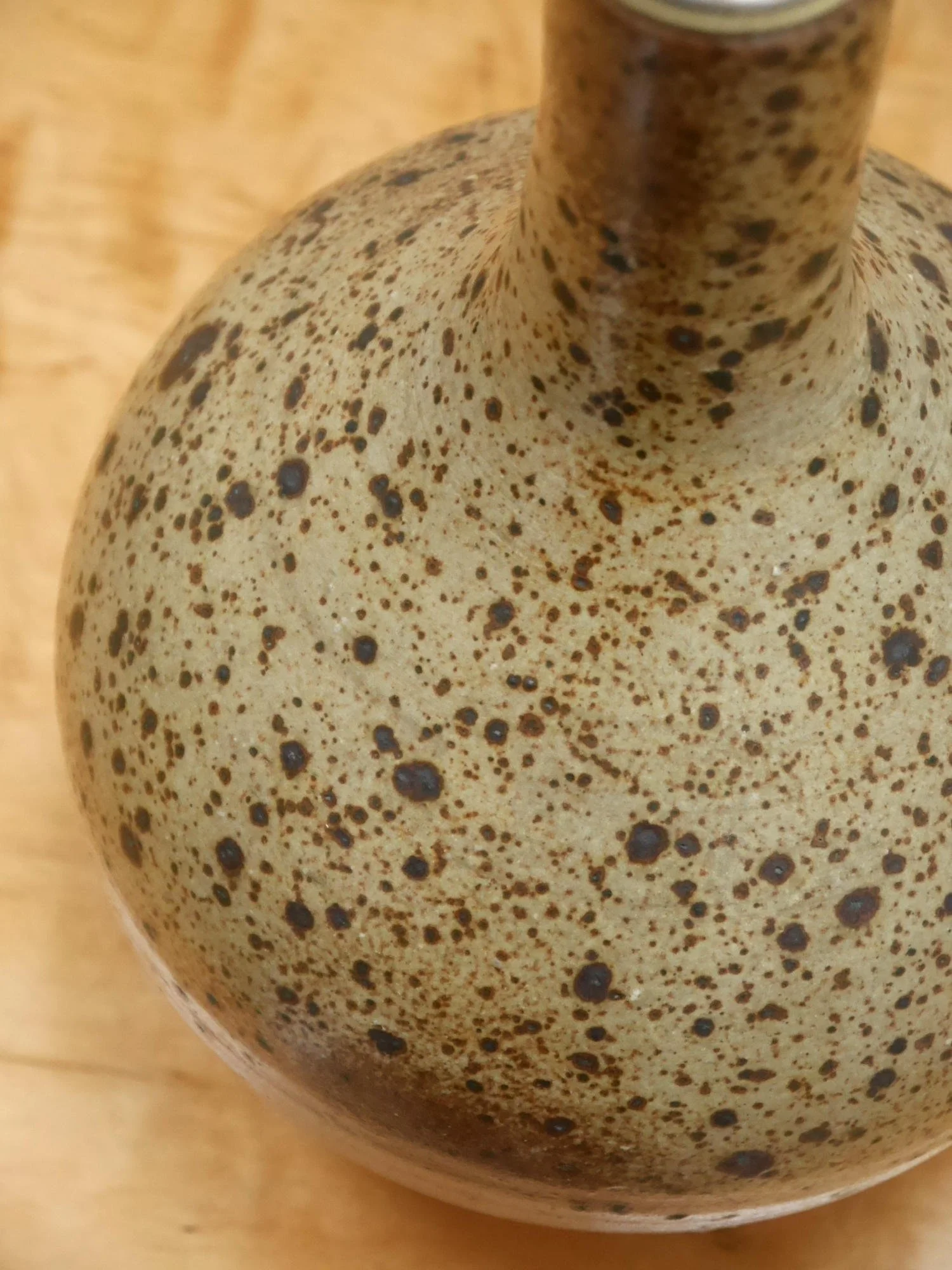 French stoneware 1960s table lamp