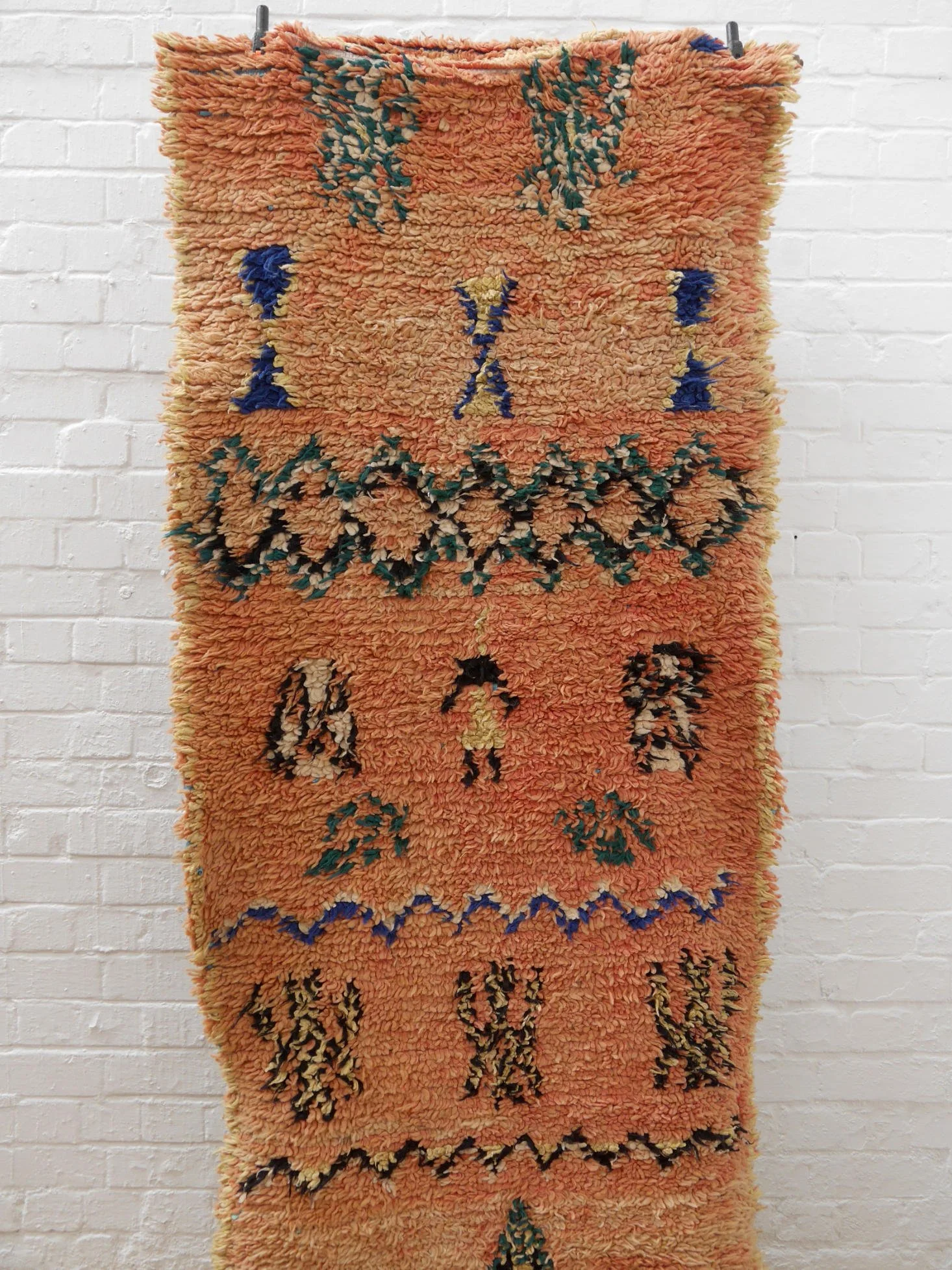 Vintage Moroccan runner rug