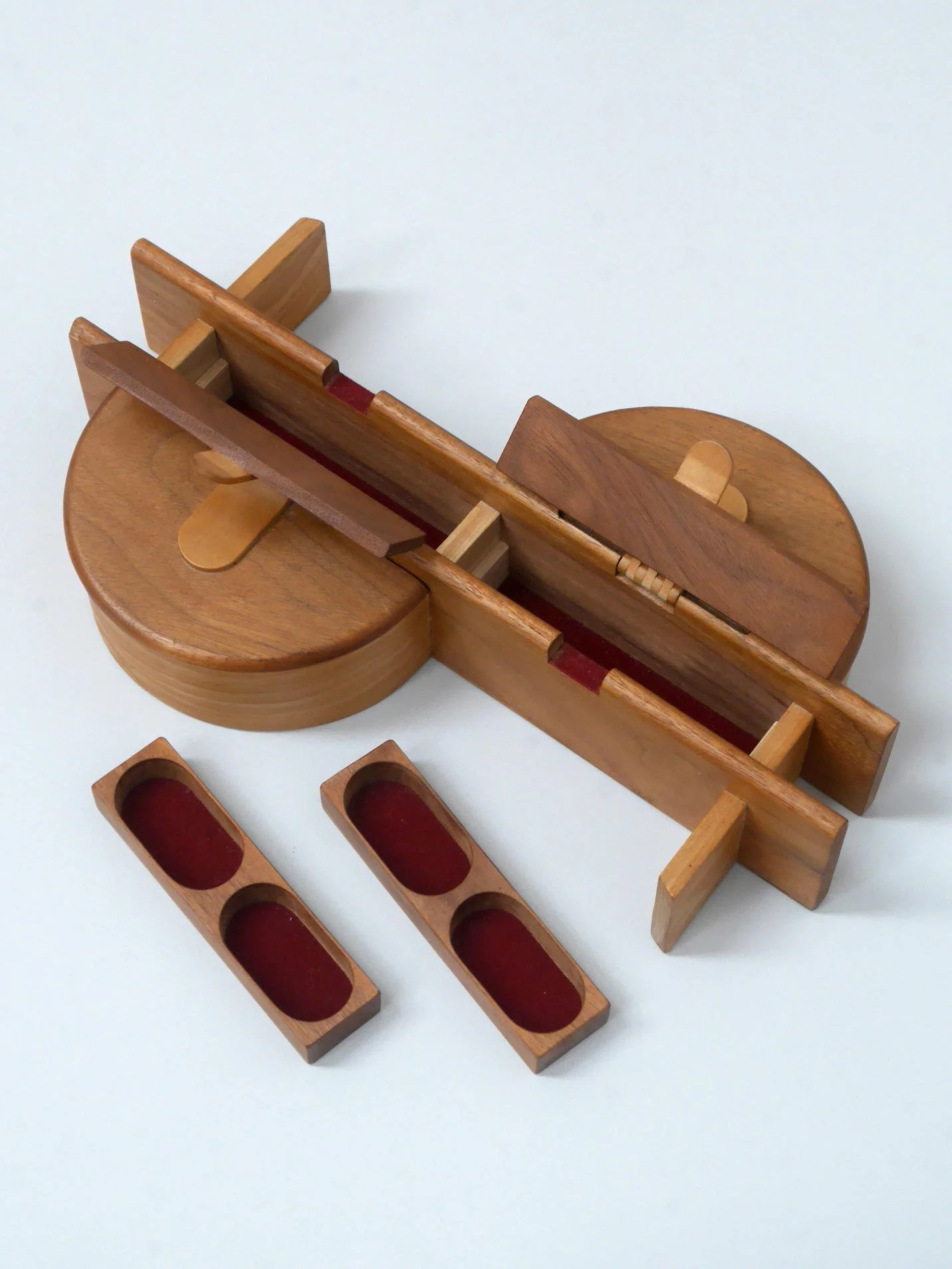 1970s Swedish wooden jewellery box