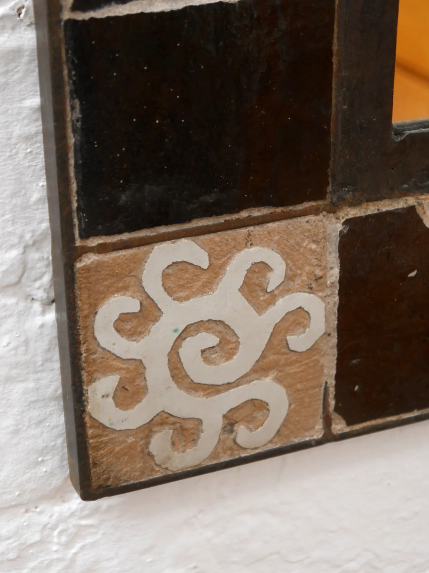 Vintage tiled mirror