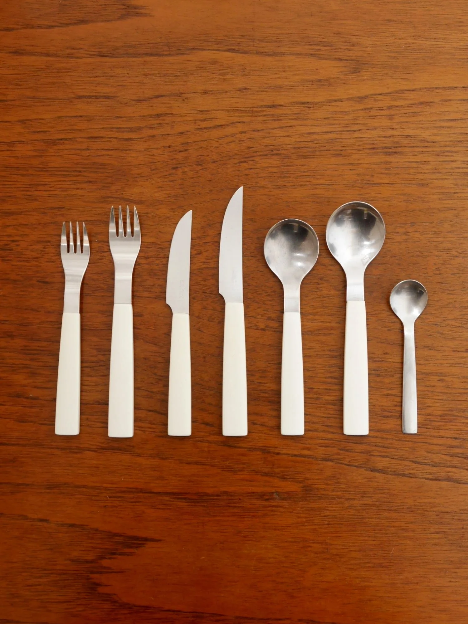 David Mellor white 1970s Java cutlery