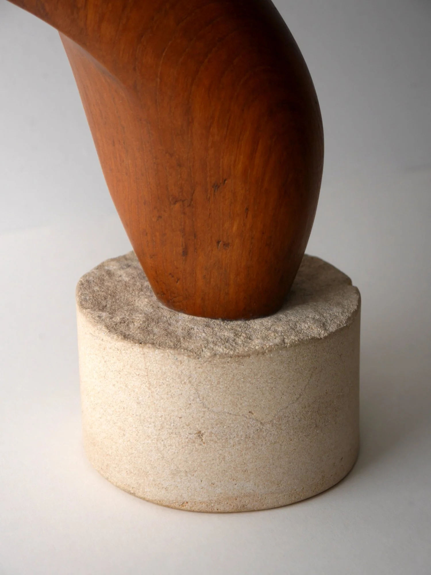 Midcentury wooden sculpture