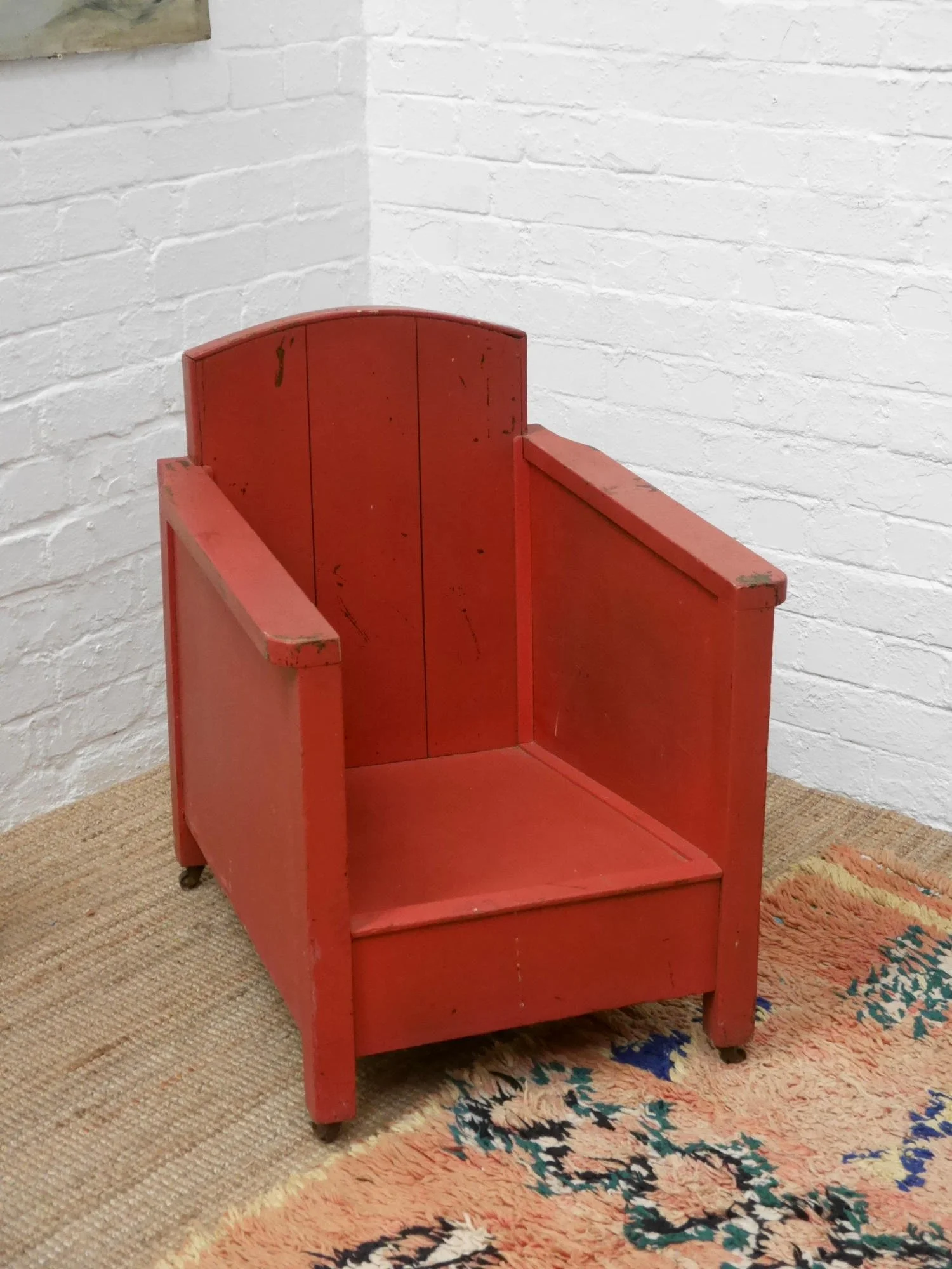 1930s wooden lounge chairs