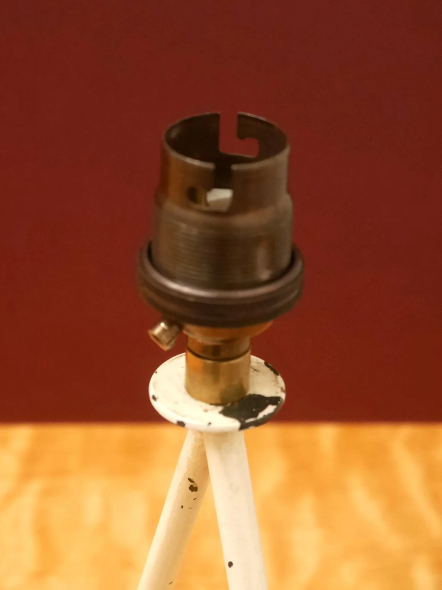 1950s metal table lamp