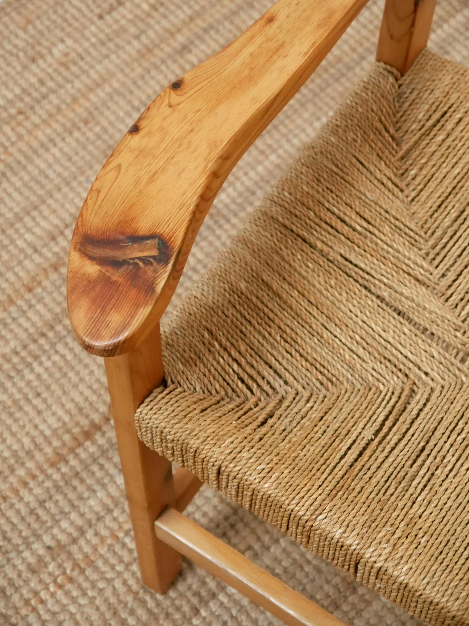 1970s pine chair
