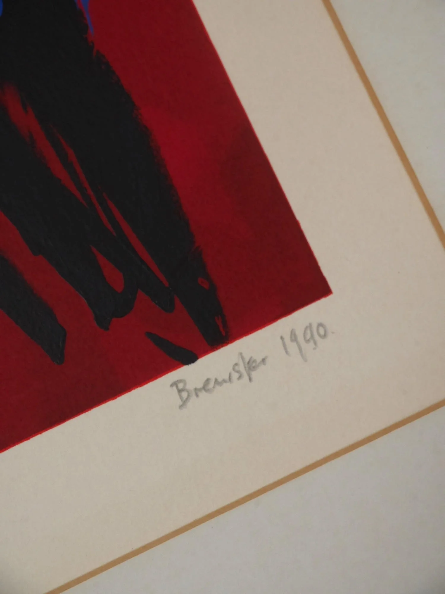 Martyn Brewster abstract monoprint