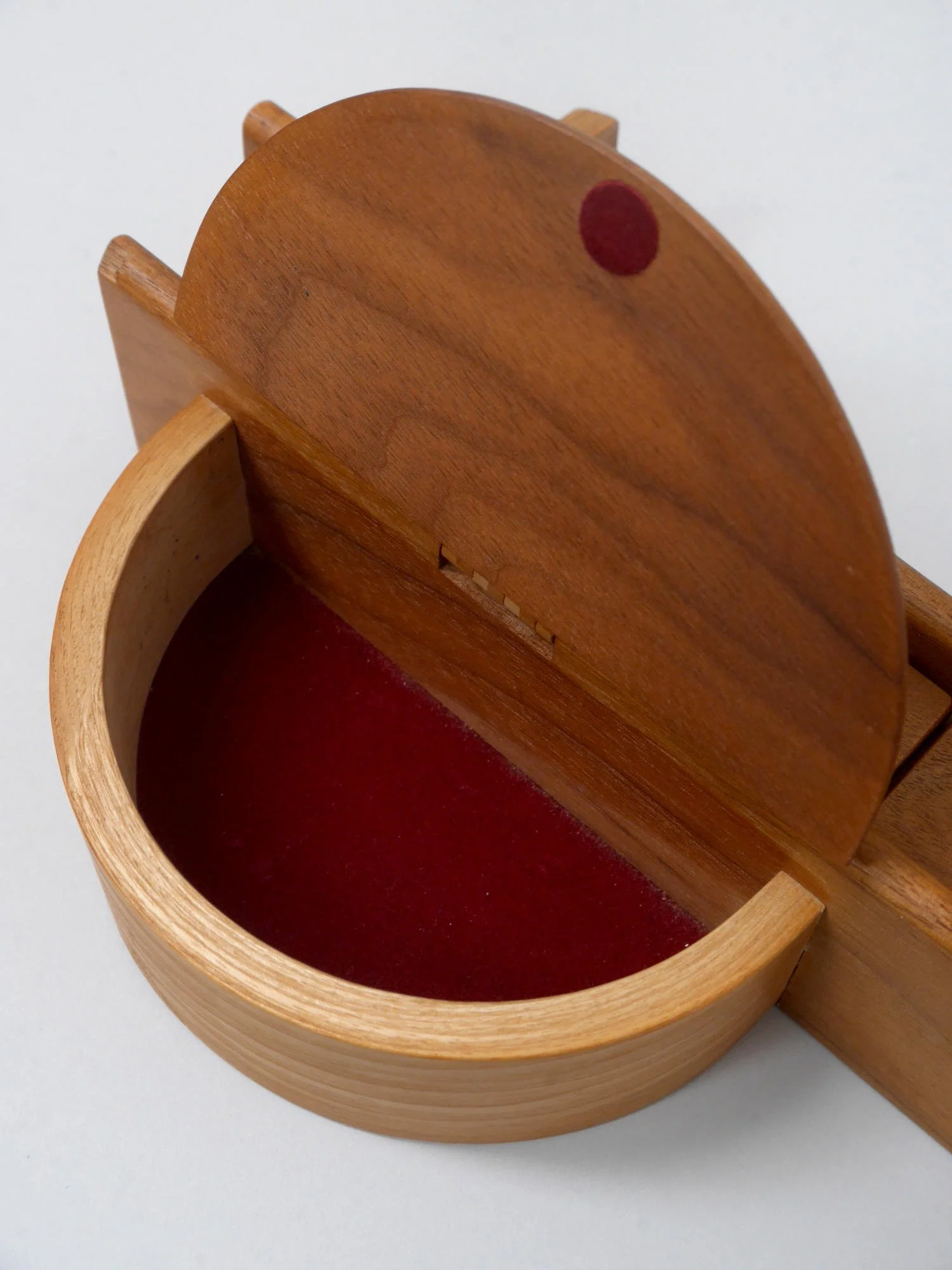 1970s Swedish wooden jewellery box