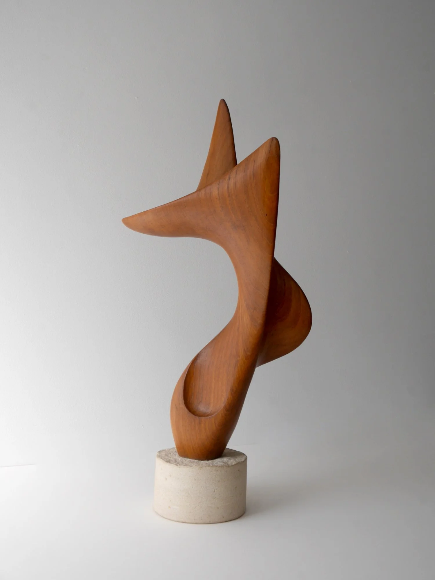 Midcentury wooden sculpture
