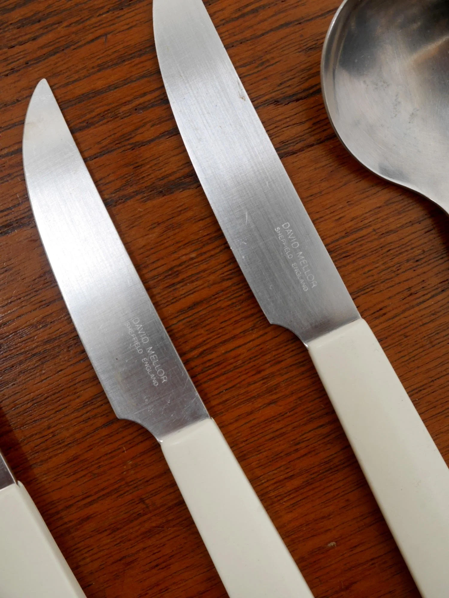 David Mellor white 1970s Java cutlery