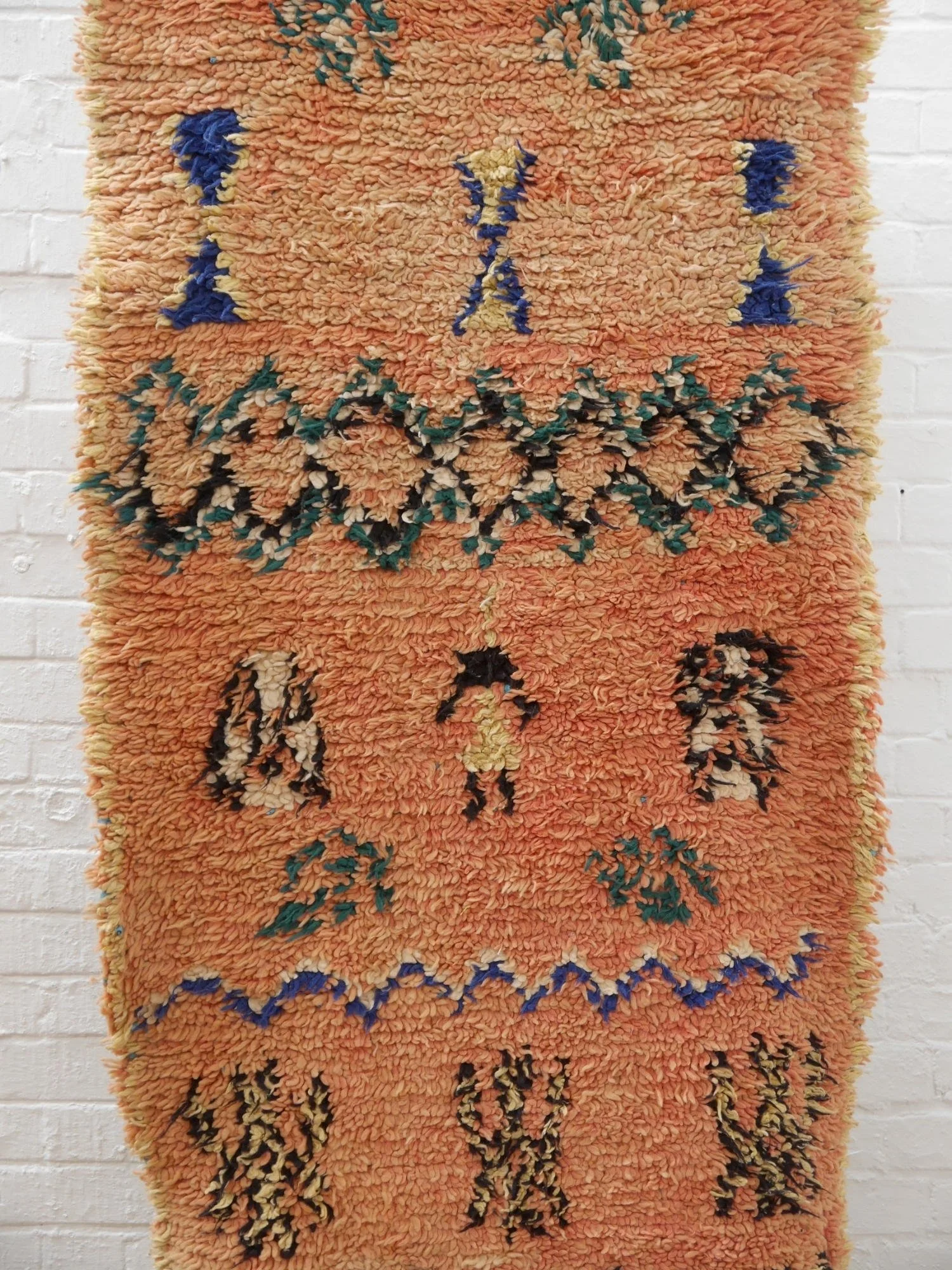 Vintage Moroccan runner rug