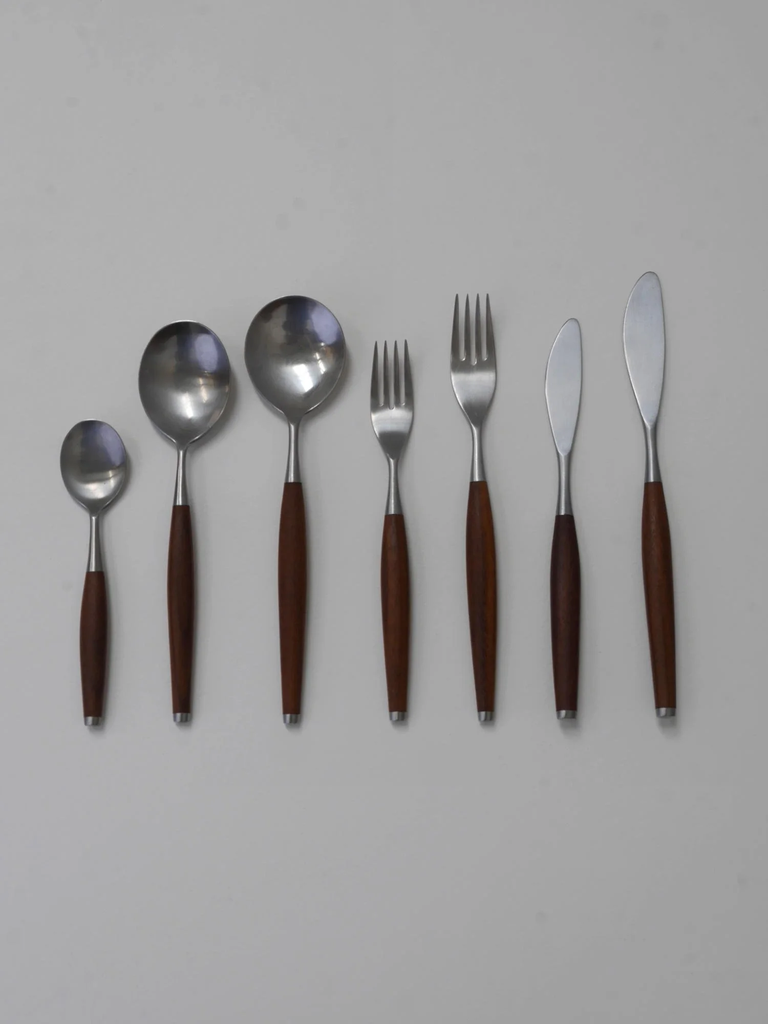 1960s Safir cutlery with teak handles