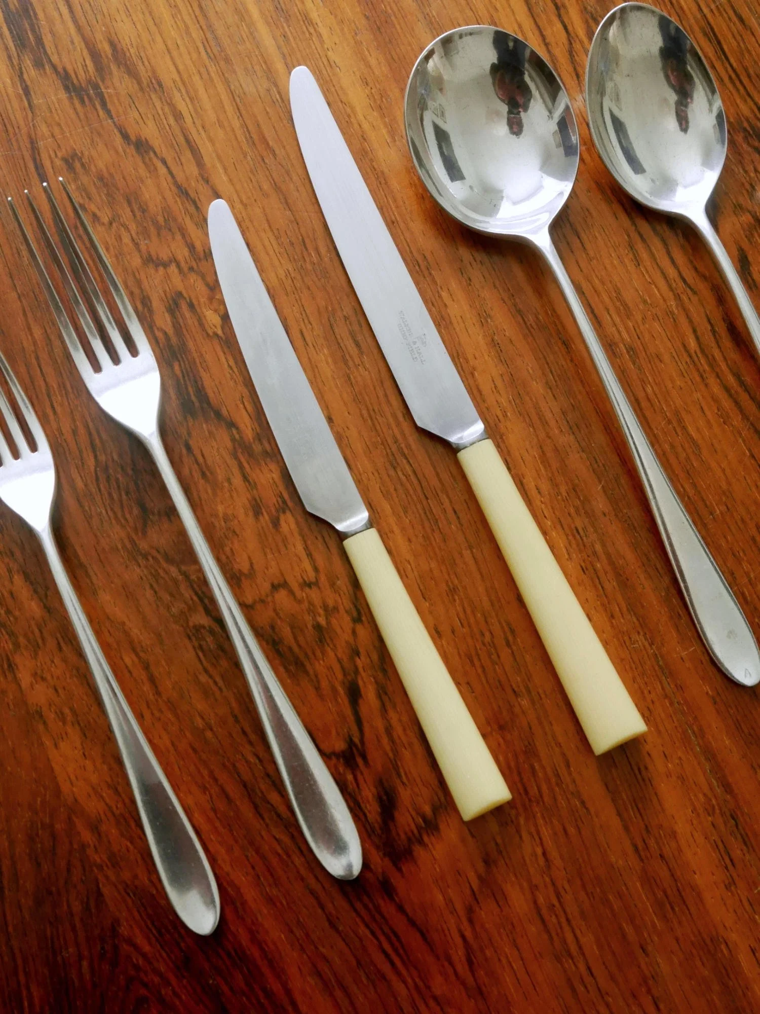 50 piece set of vintage David Mellor Pride cutlery