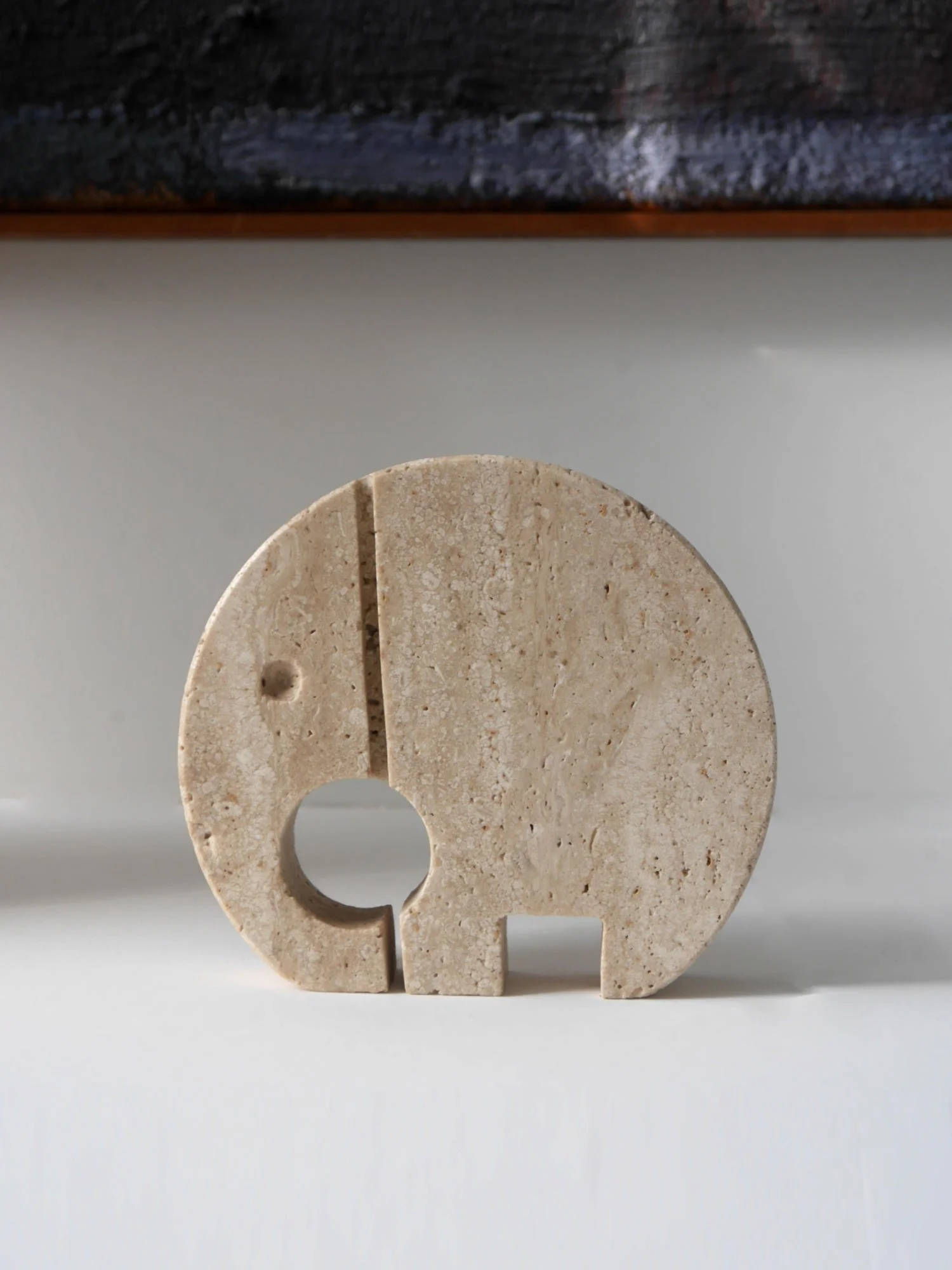 Fratelli Mannelli travertine elephant
