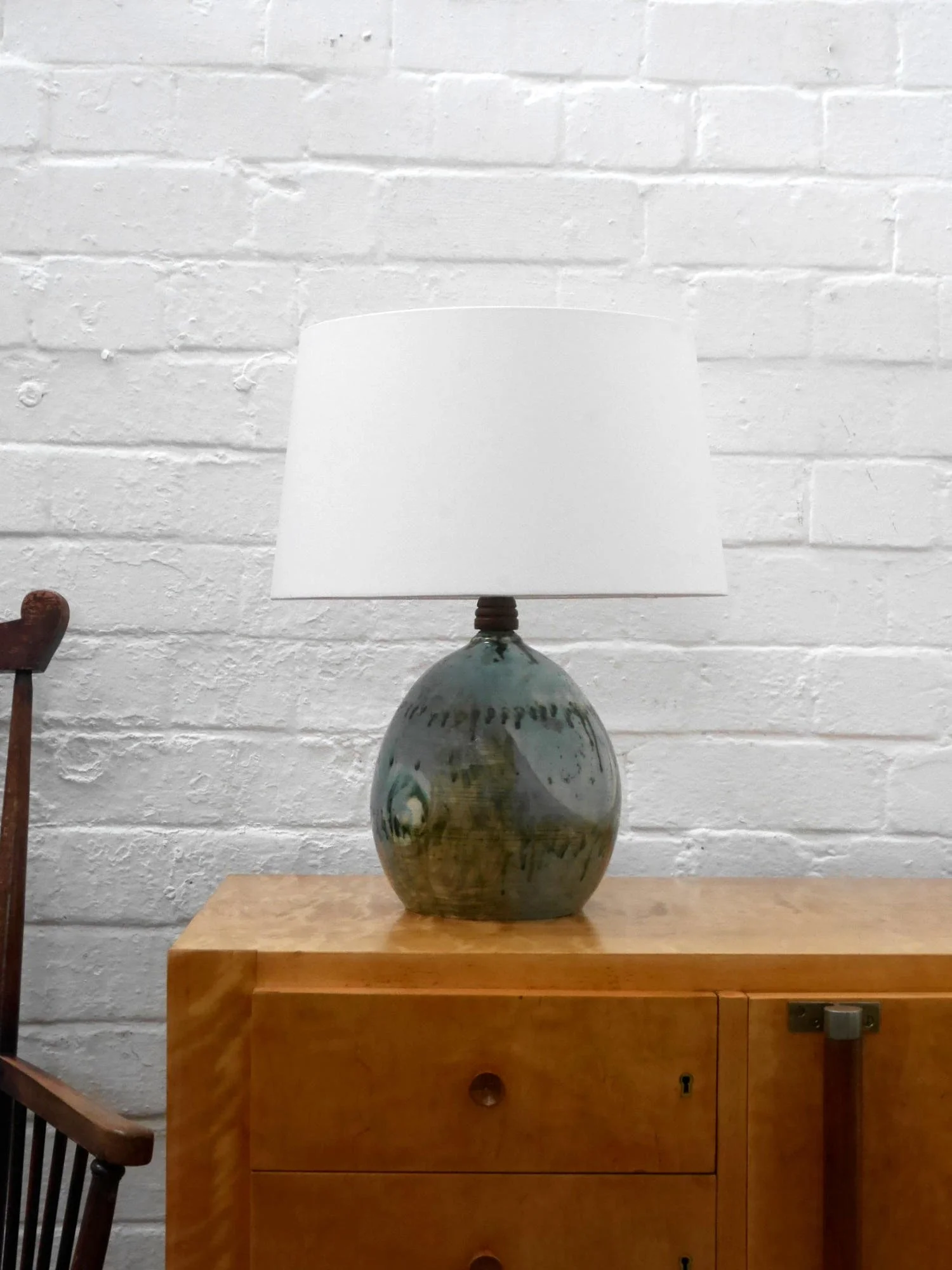1940s ceramic table lamp