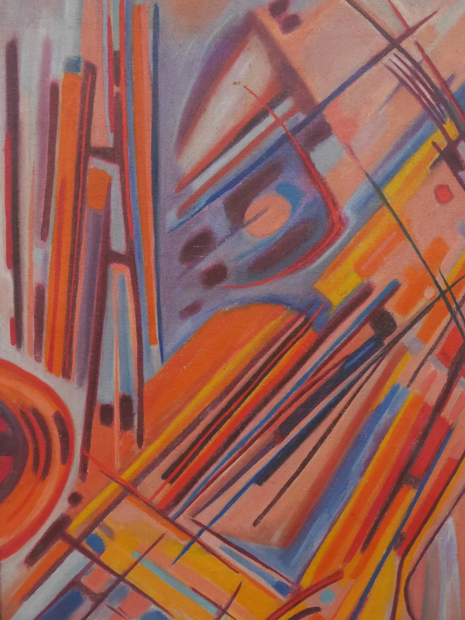 Midcentury French abstract painting