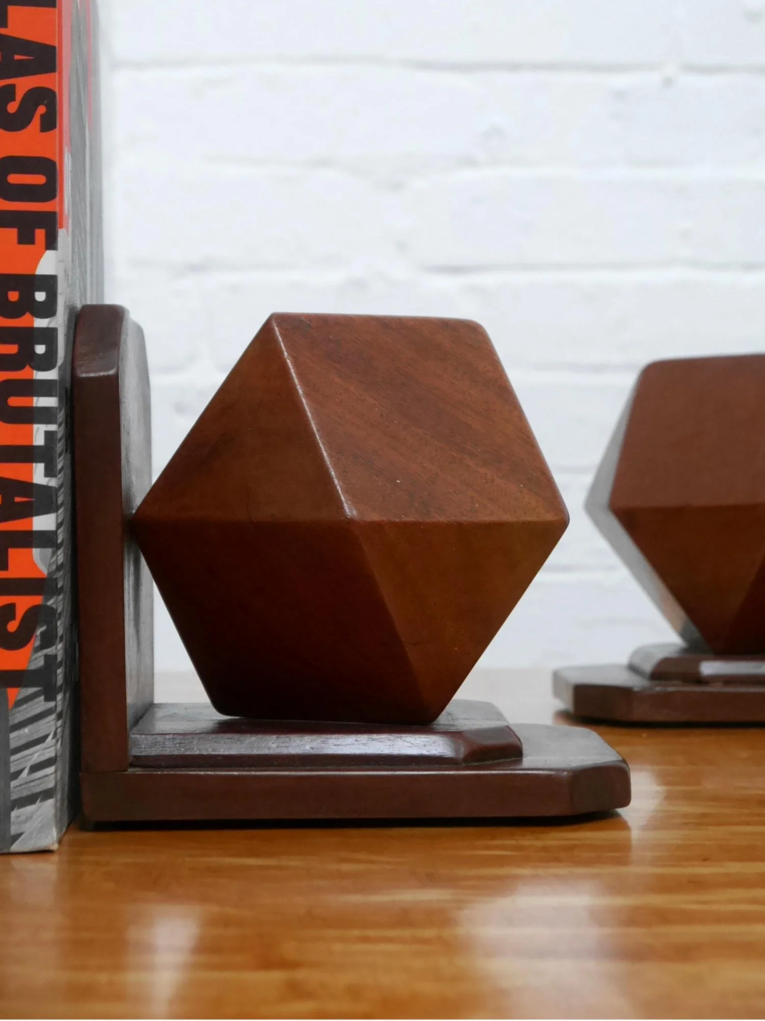 Art Deco 1930s geometric bookends