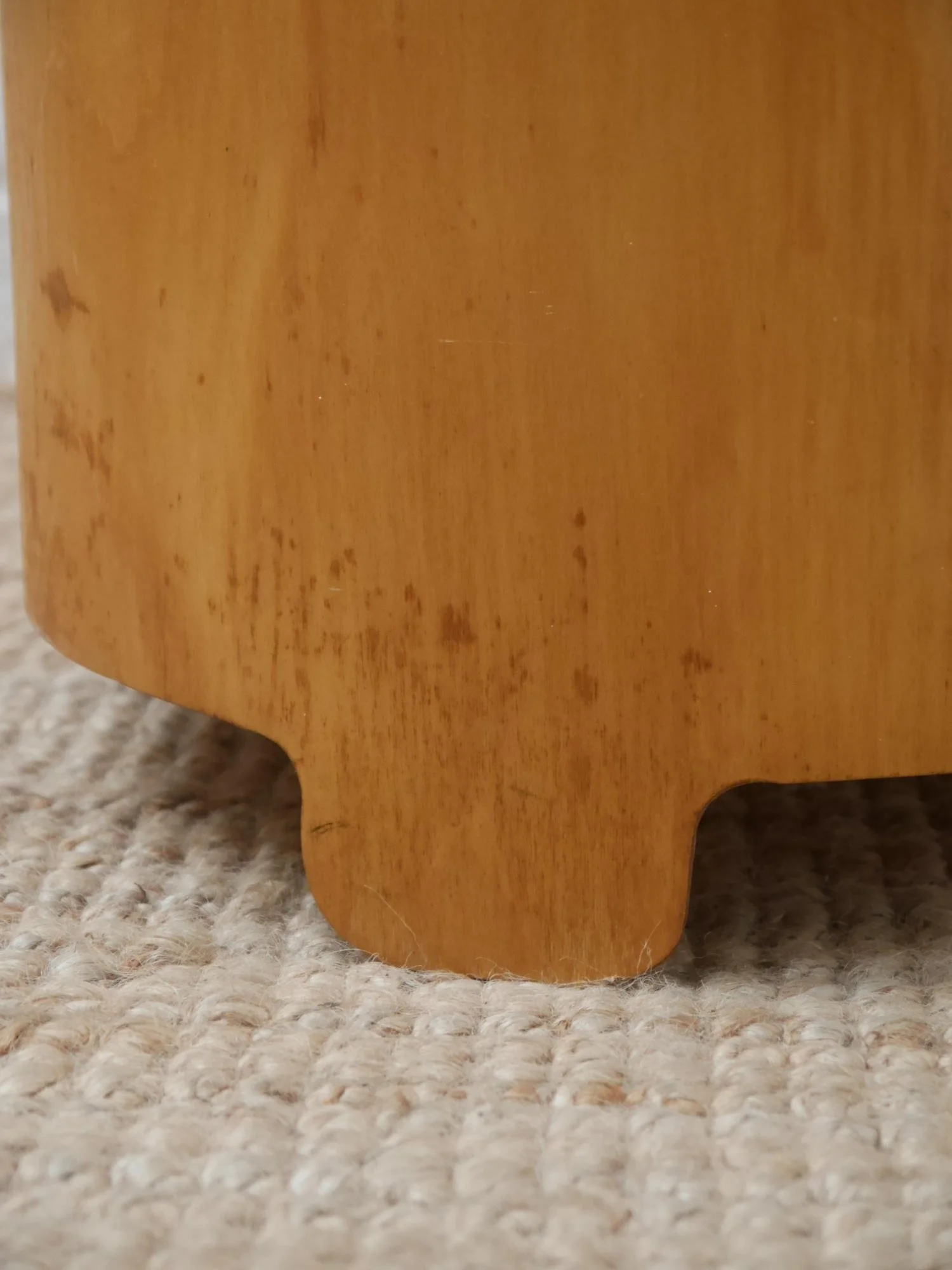 Vintage plywood bin