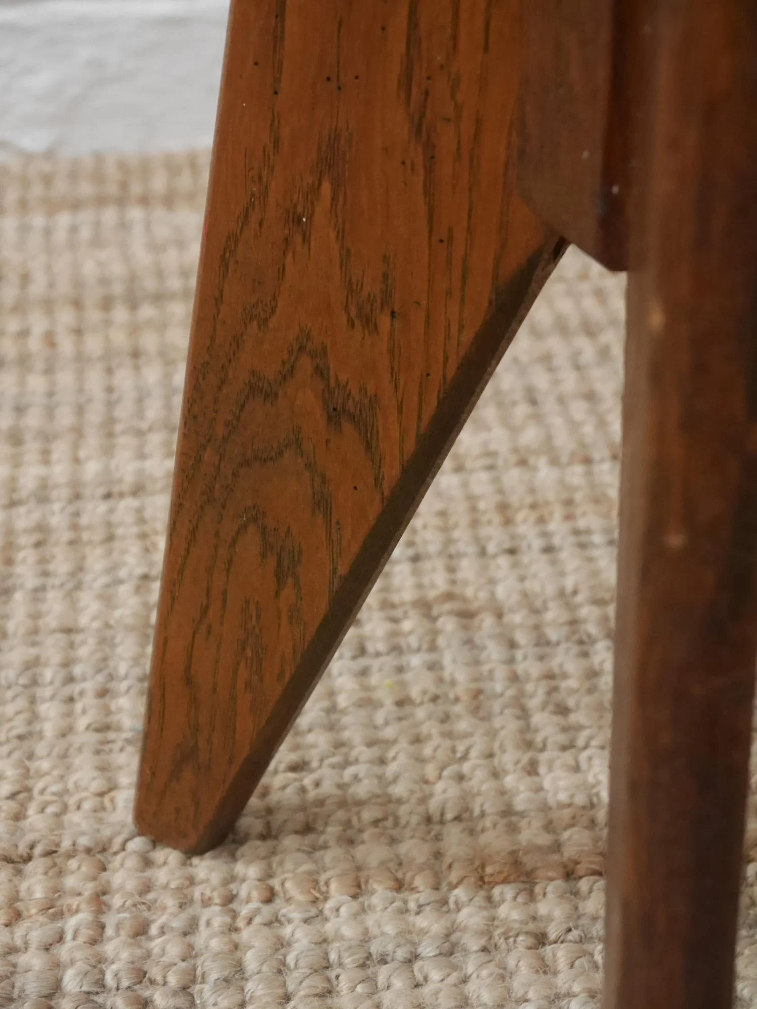 French 1940s wooden stool