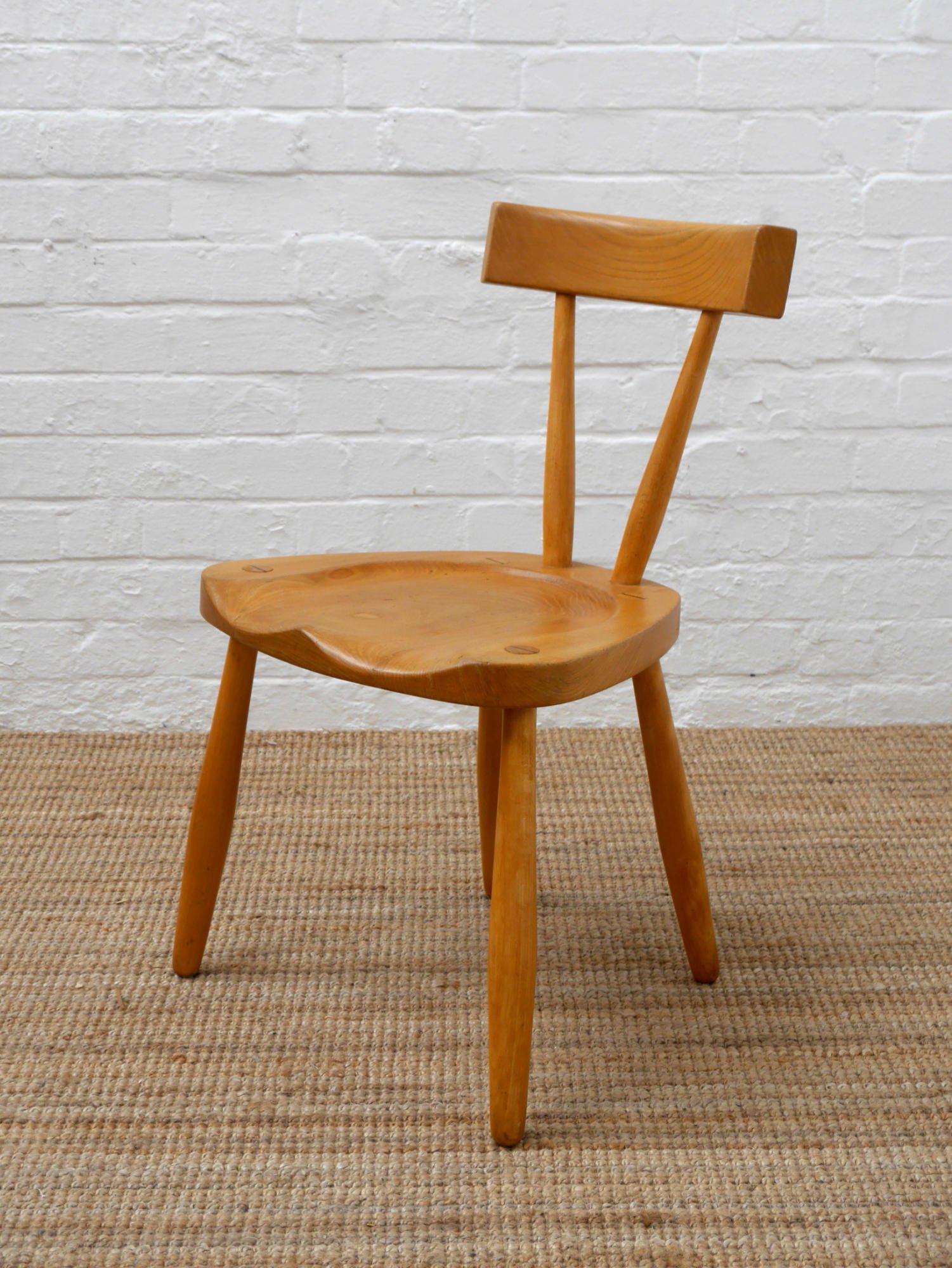 1960s elm dining chairs