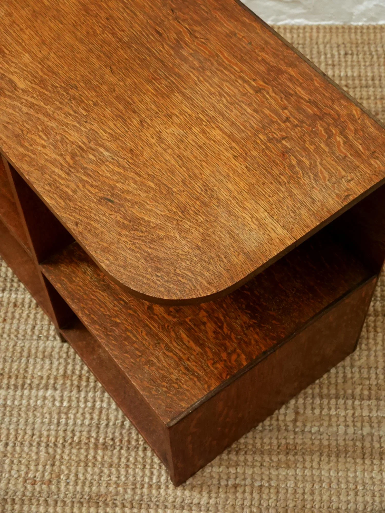 1930s modernist oak bookcase