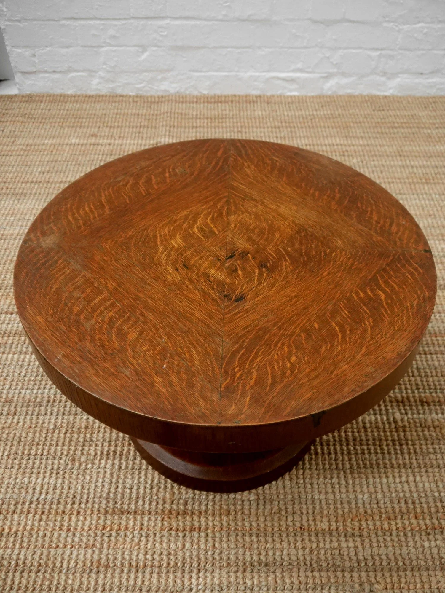 1930s plywood drum table