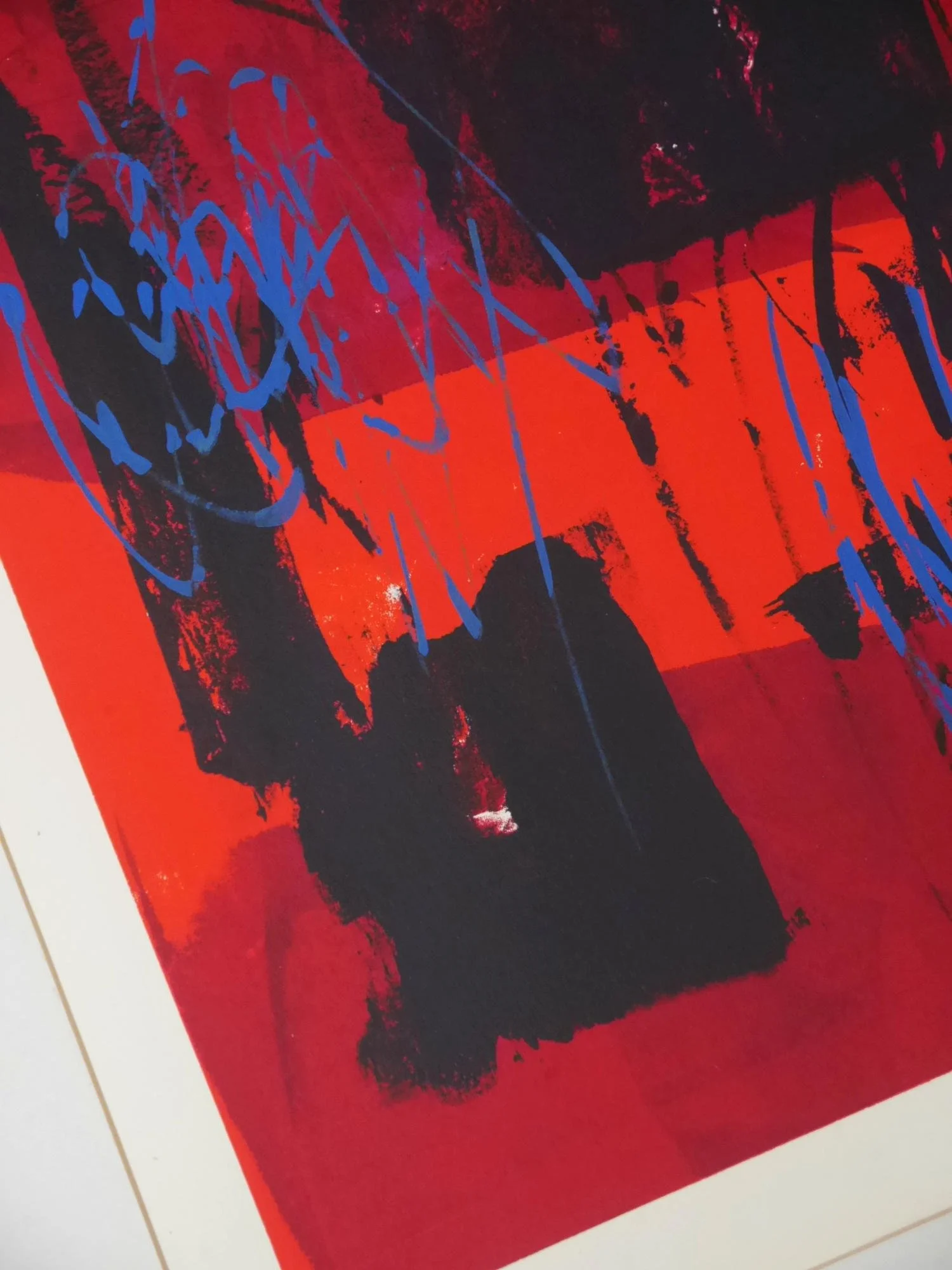 Martyn Brewster abstract monoprint