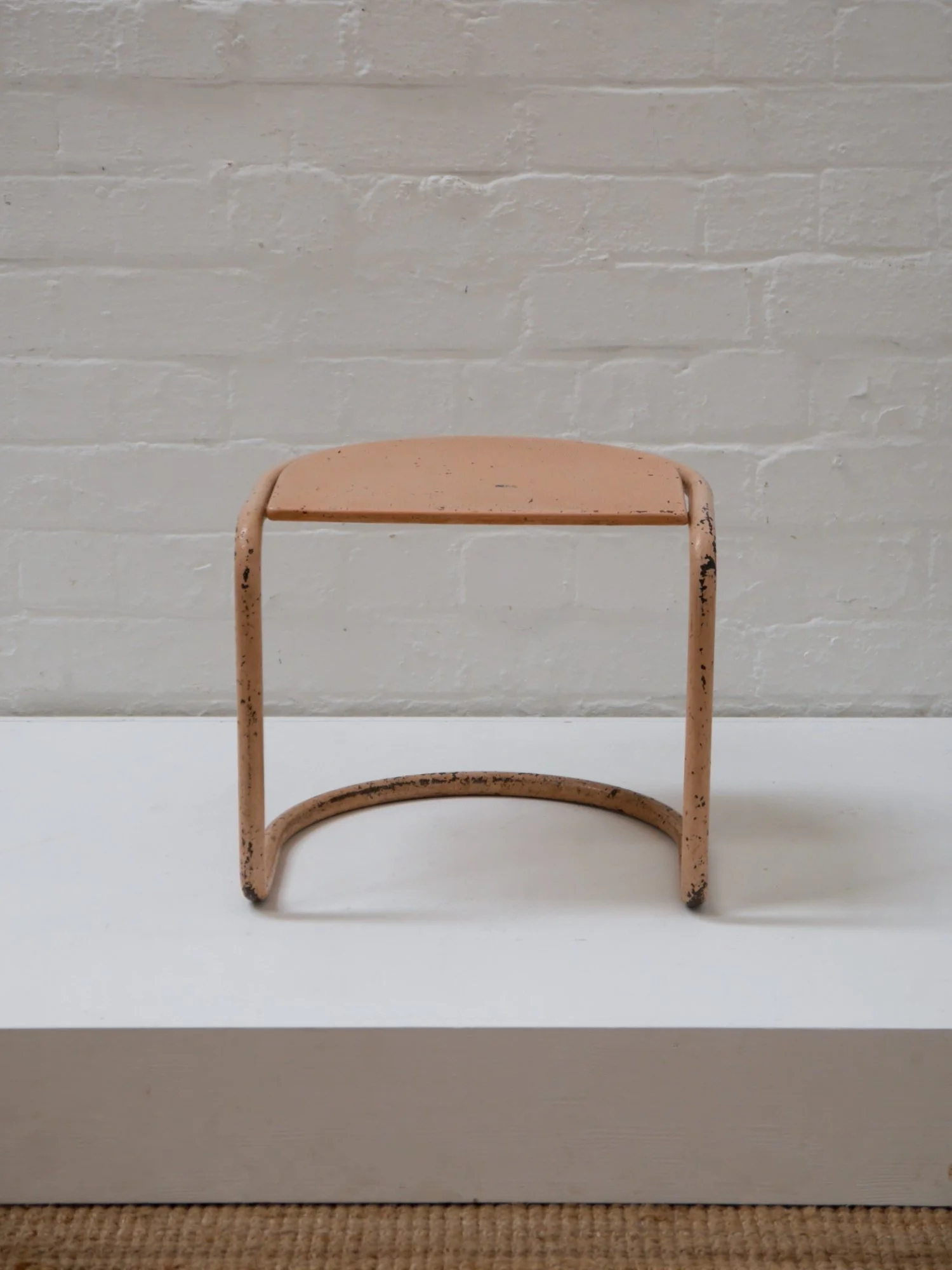 1930s modernist tubular steel stool