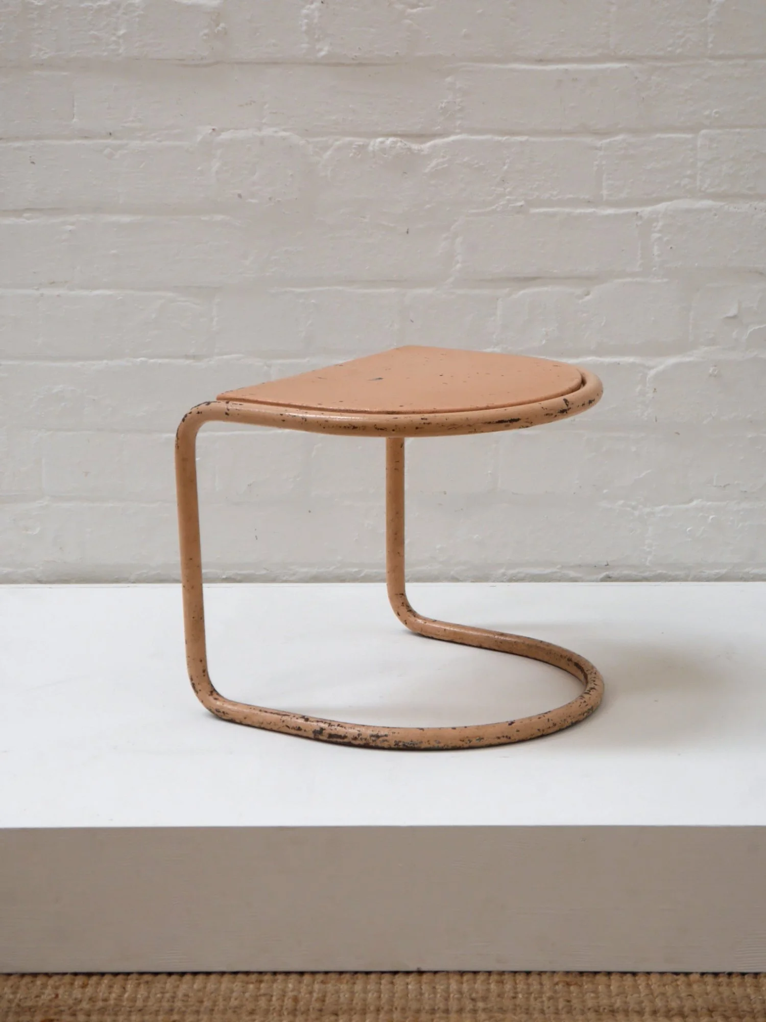 1930s modernist tubular steel stool