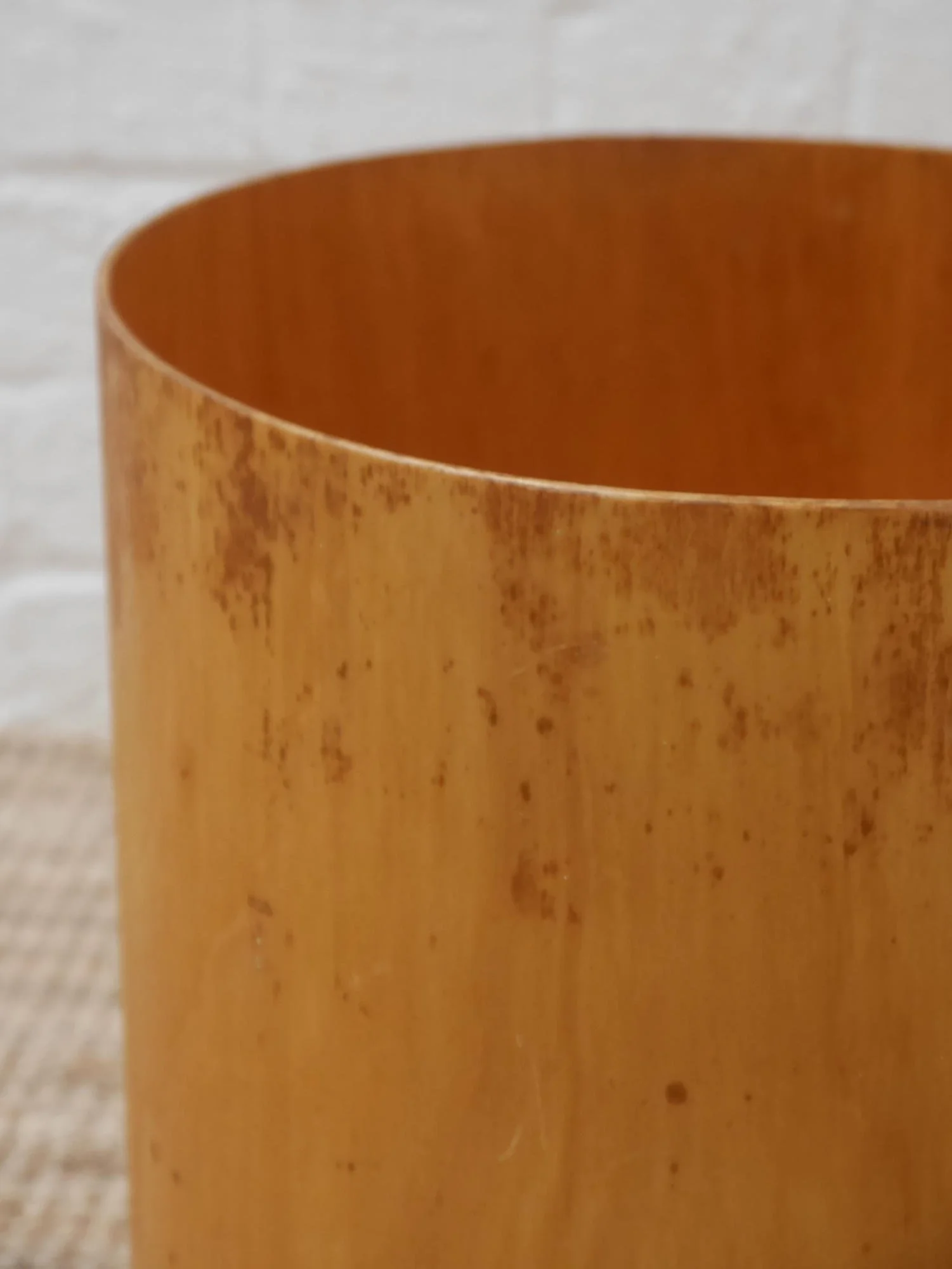 Vintage plywood bin