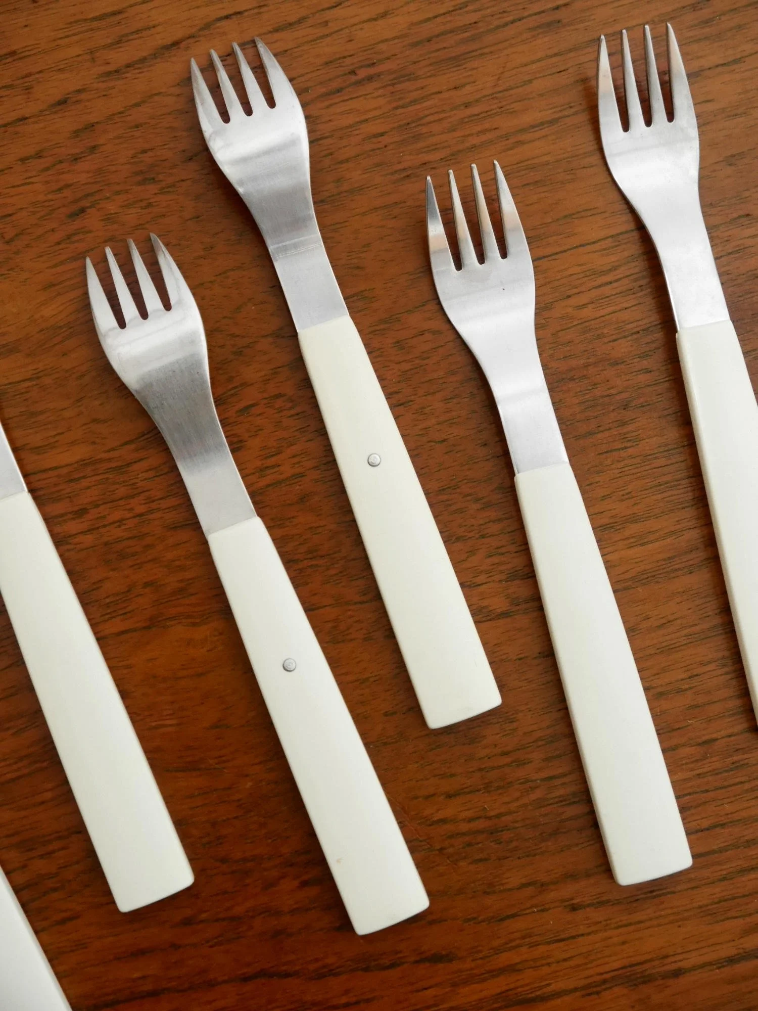 David Mellor white 1970s Java cutlery