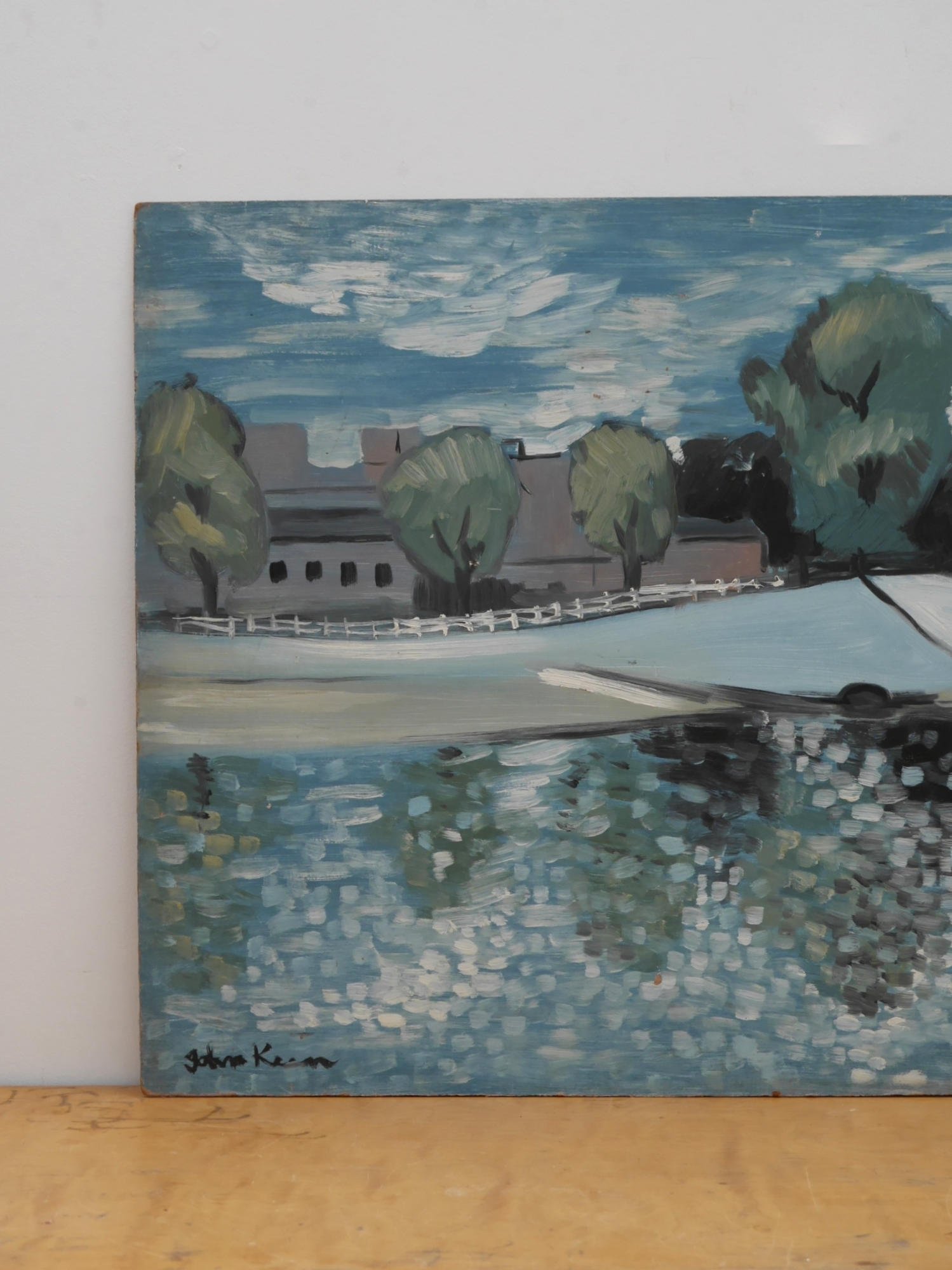 Vintage impressionist painting