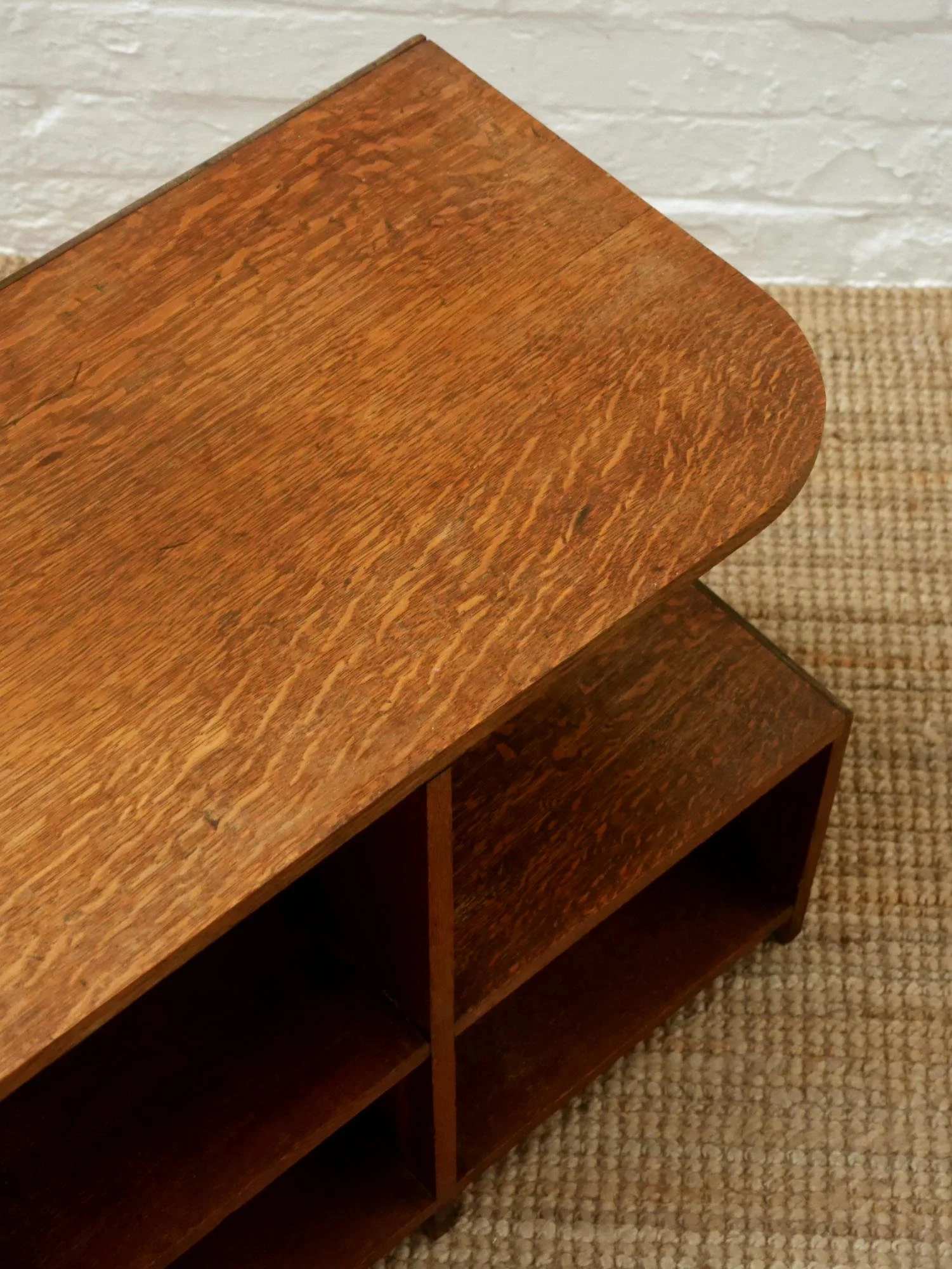 1930s modernist oak bookcase