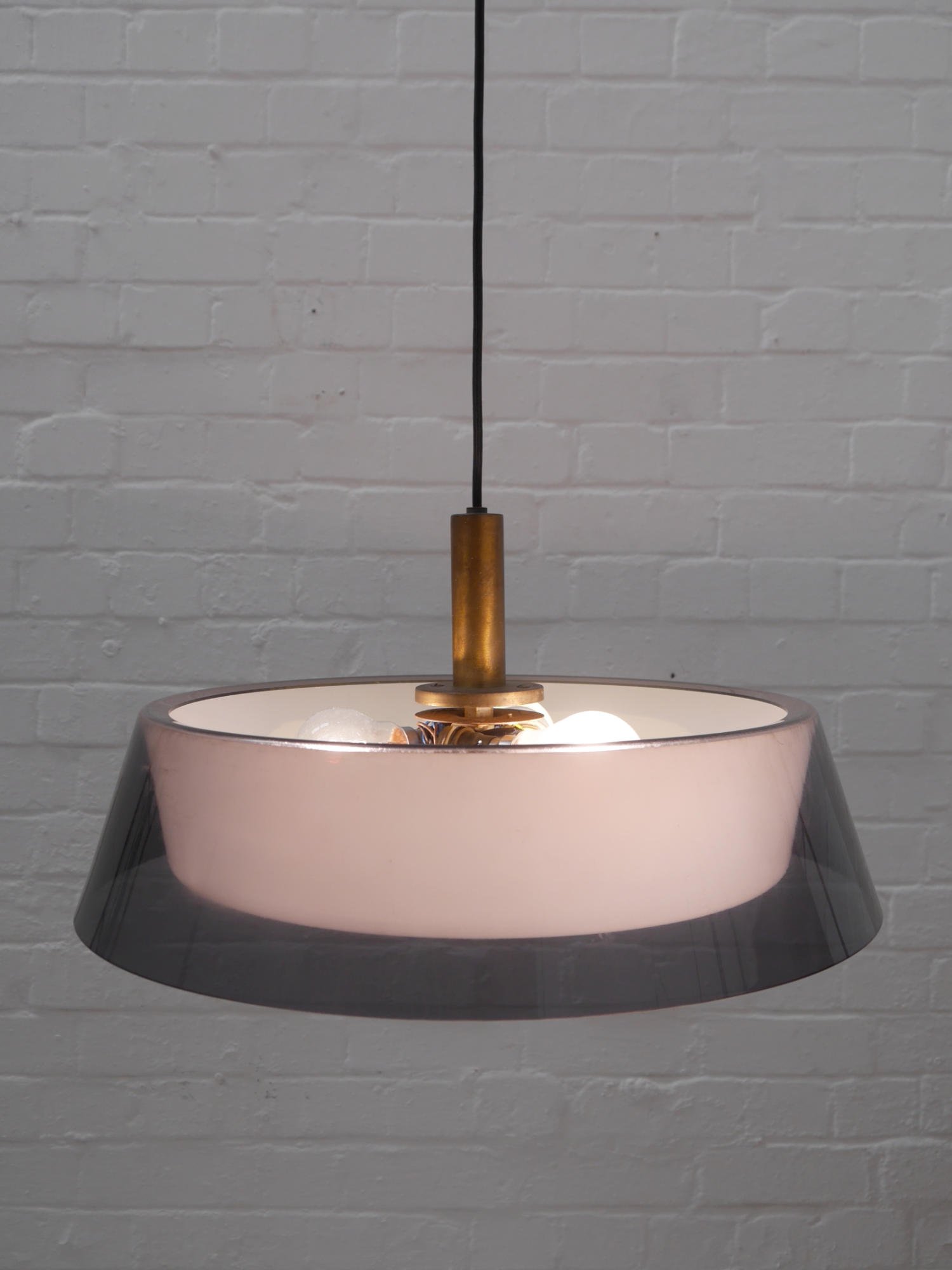 1960s perspex pendant light by GEC