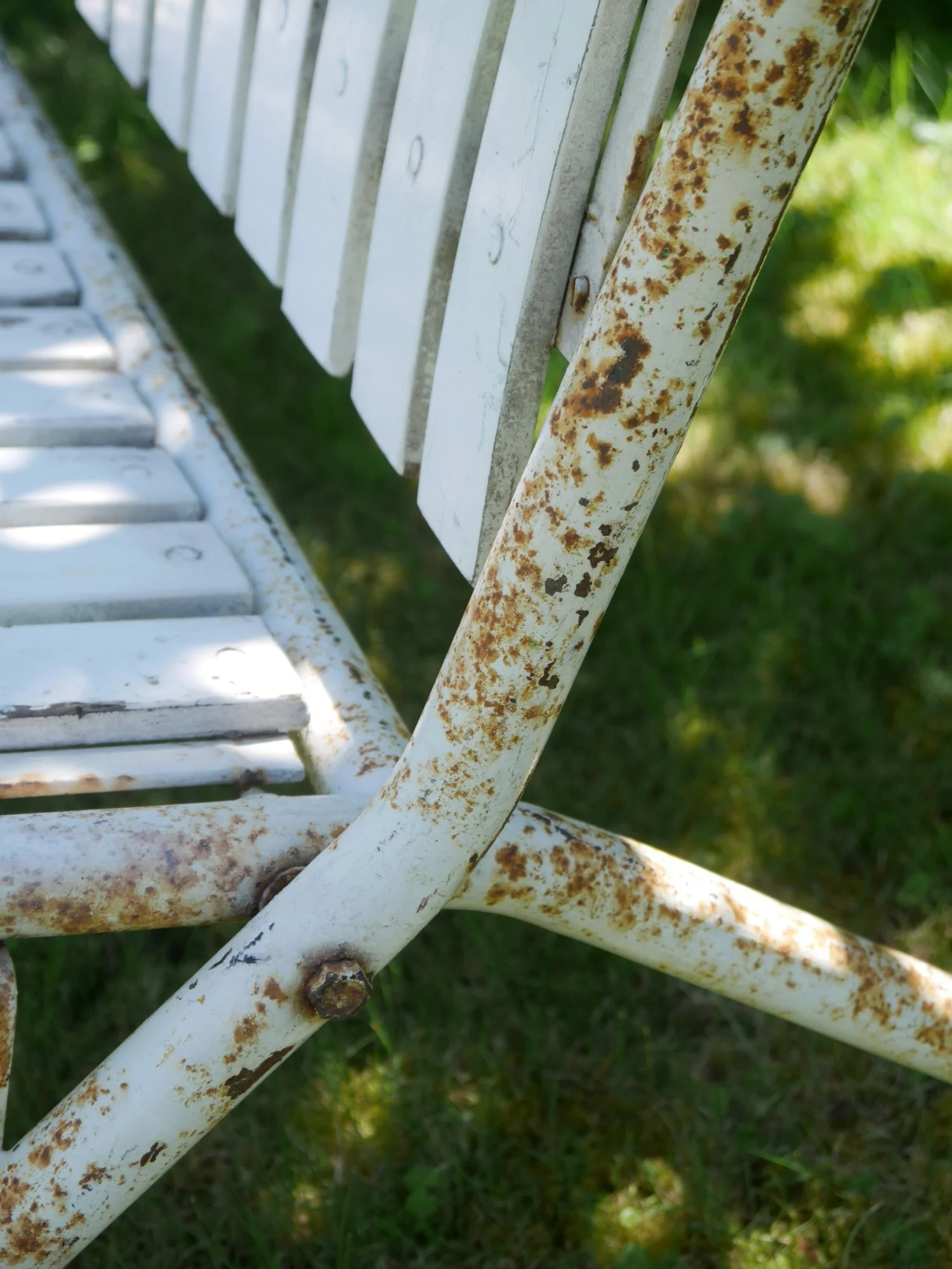 1970s French garden bench