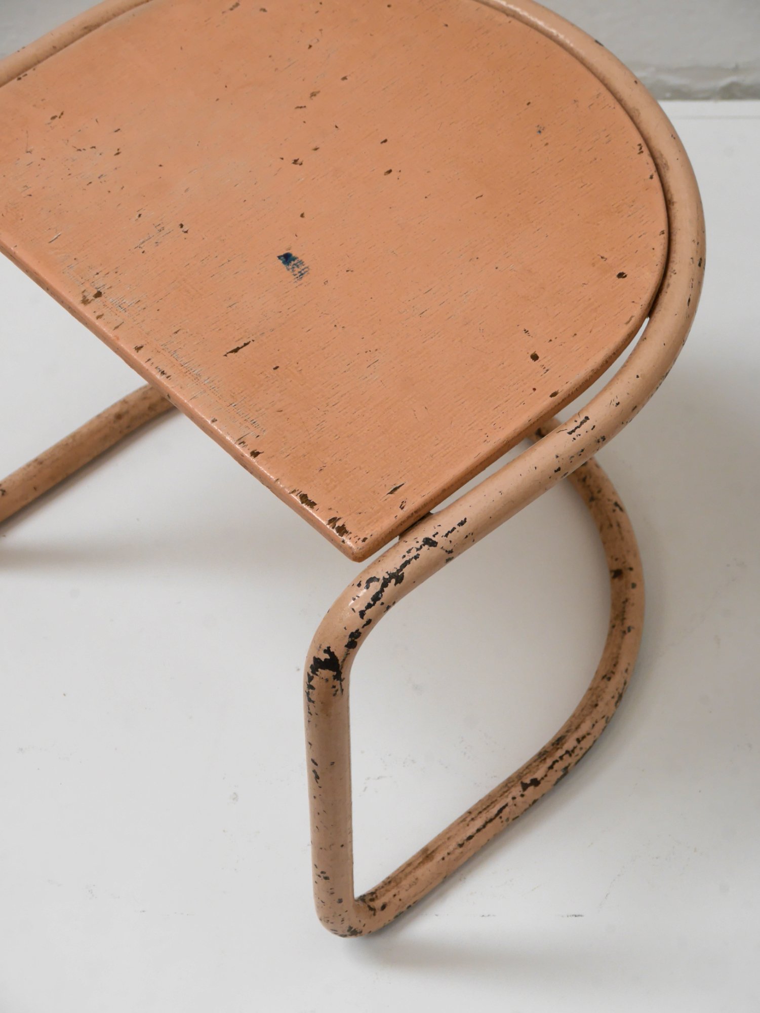 1930s modernist tubular steel stool