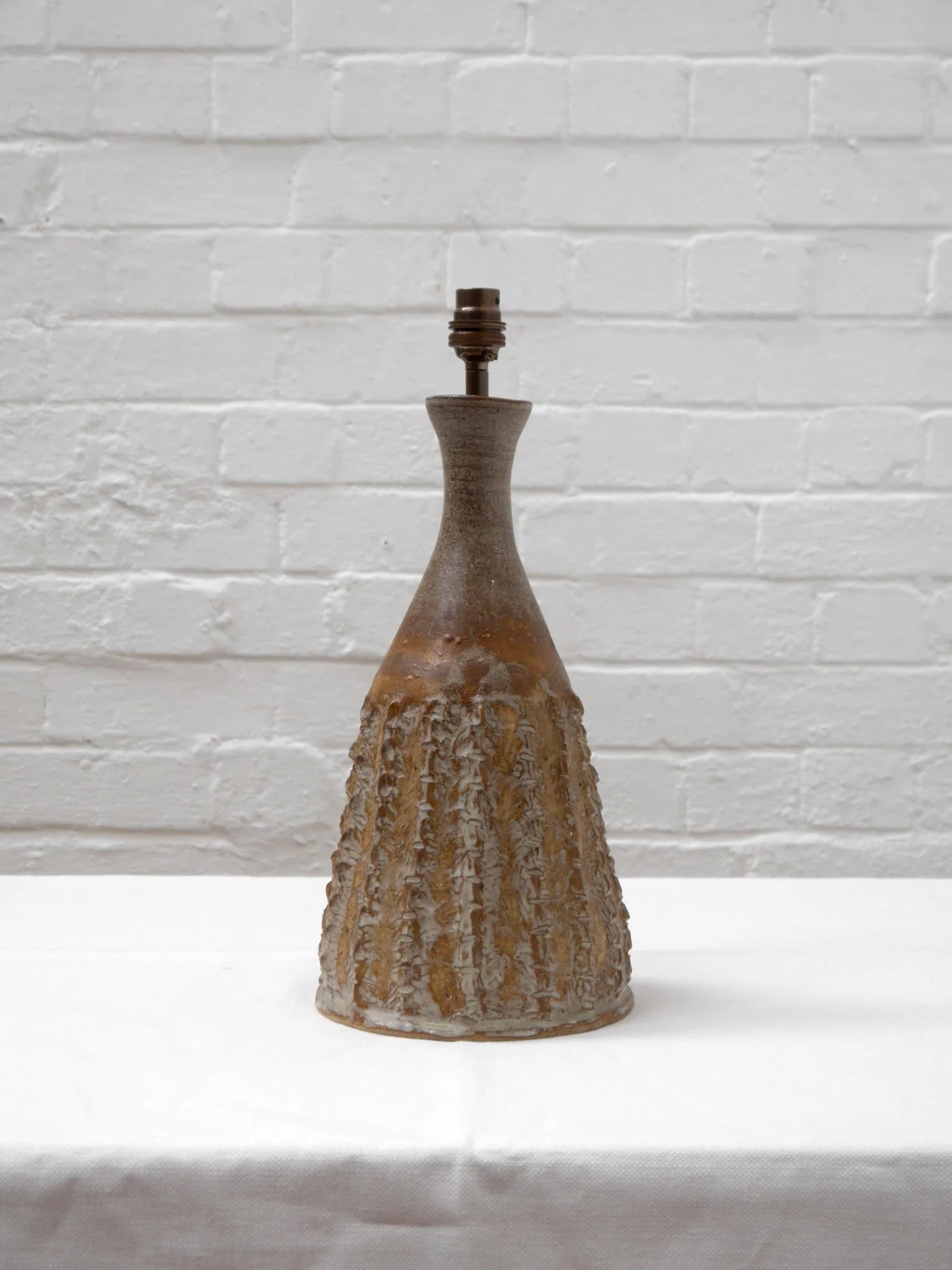 1970s studio pottery lamp