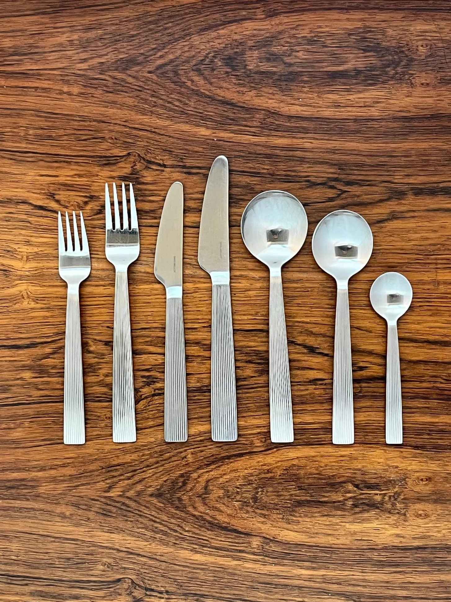 David Mellor Flute Cutlery Set Modern Room