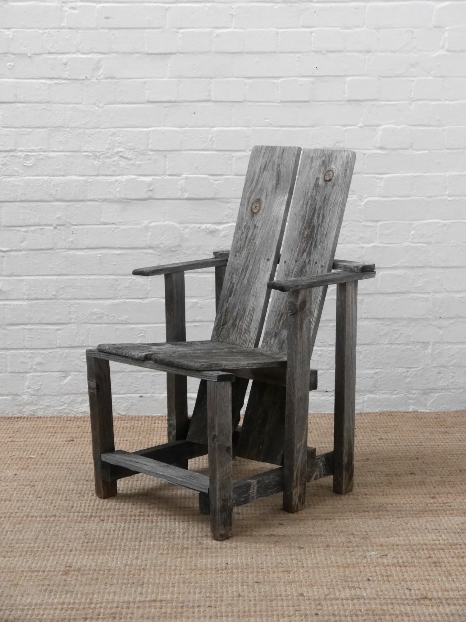 Rietveld style wooden chairs