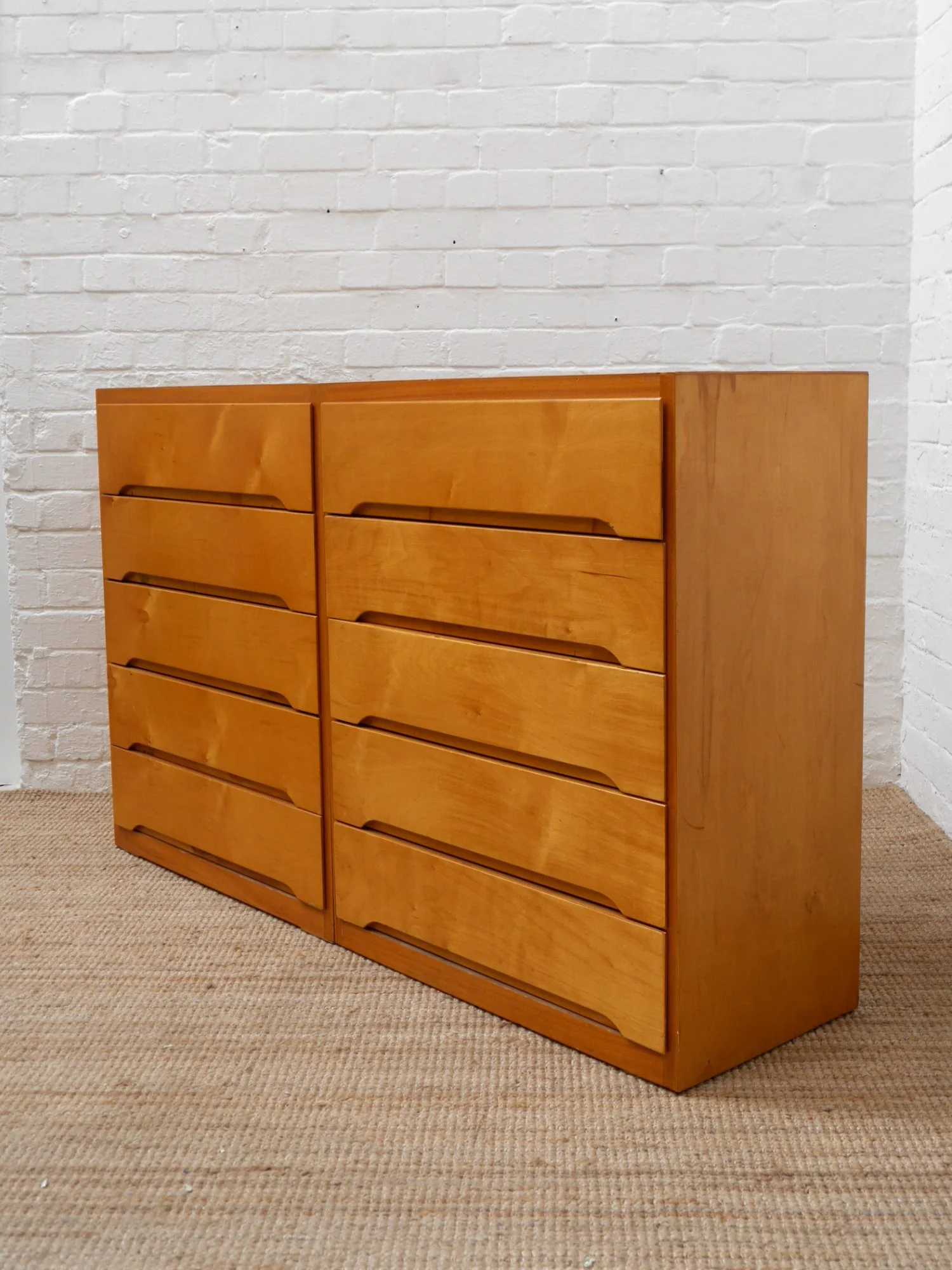 Liden plywood chest of drawers