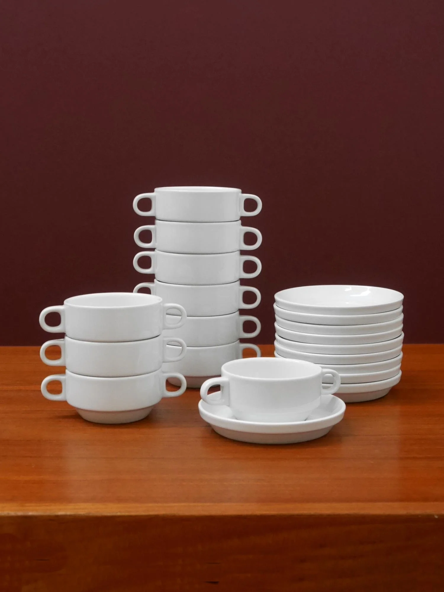 TC100 Nick Roericht soup bowls and saucers