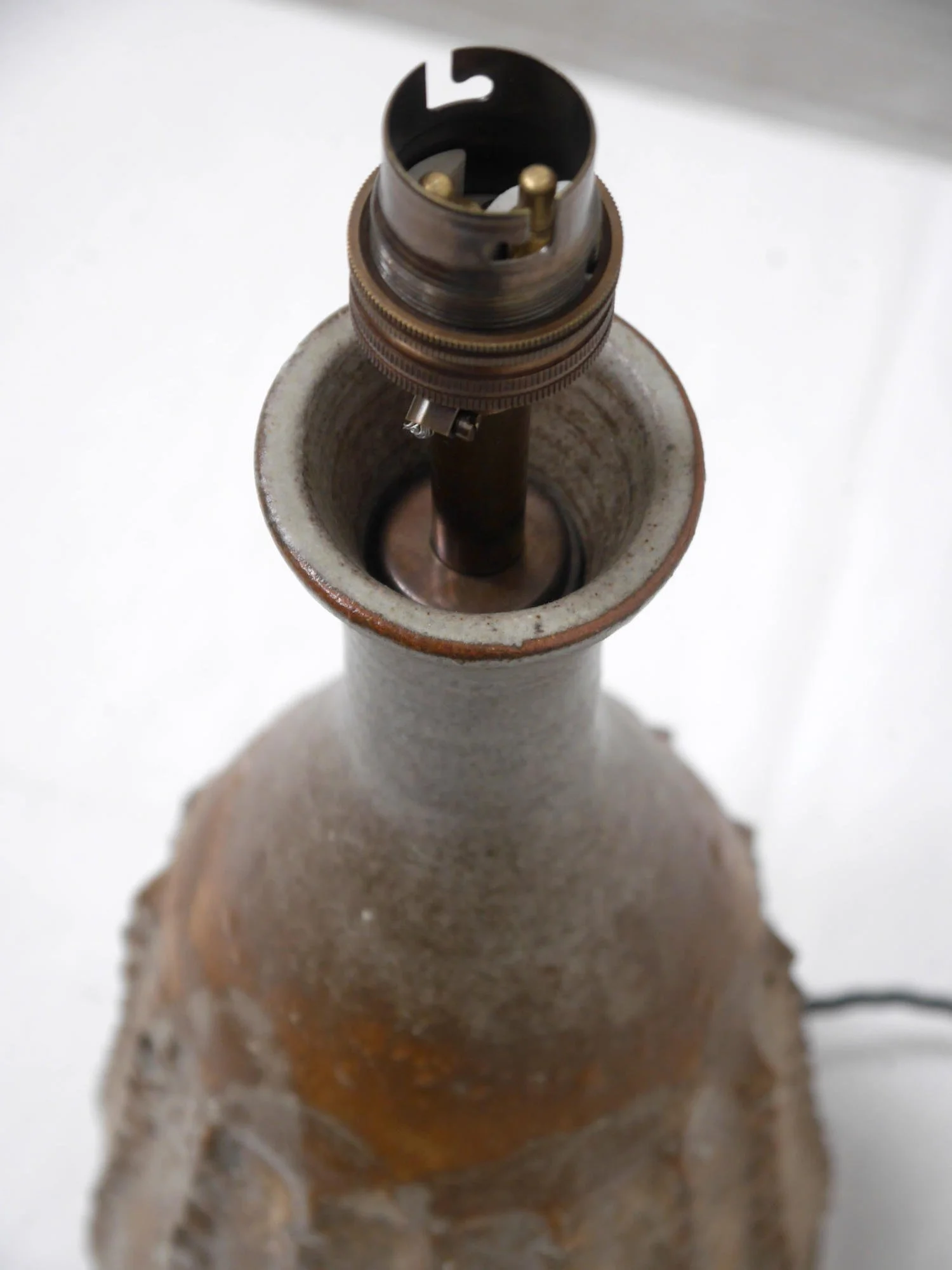 1970s studio pottery lamp
