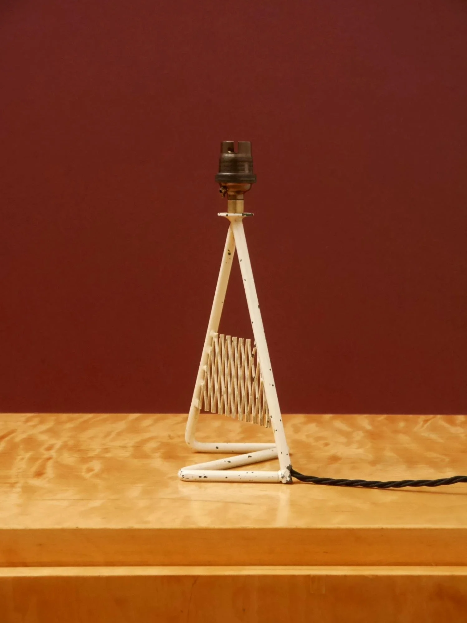 1950s metal table lamp