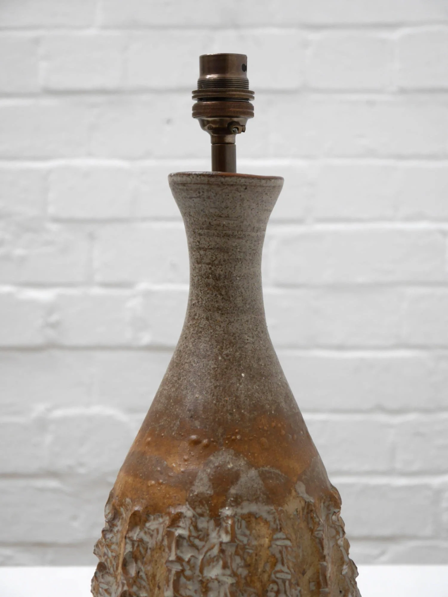 1970s studio pottery lamp