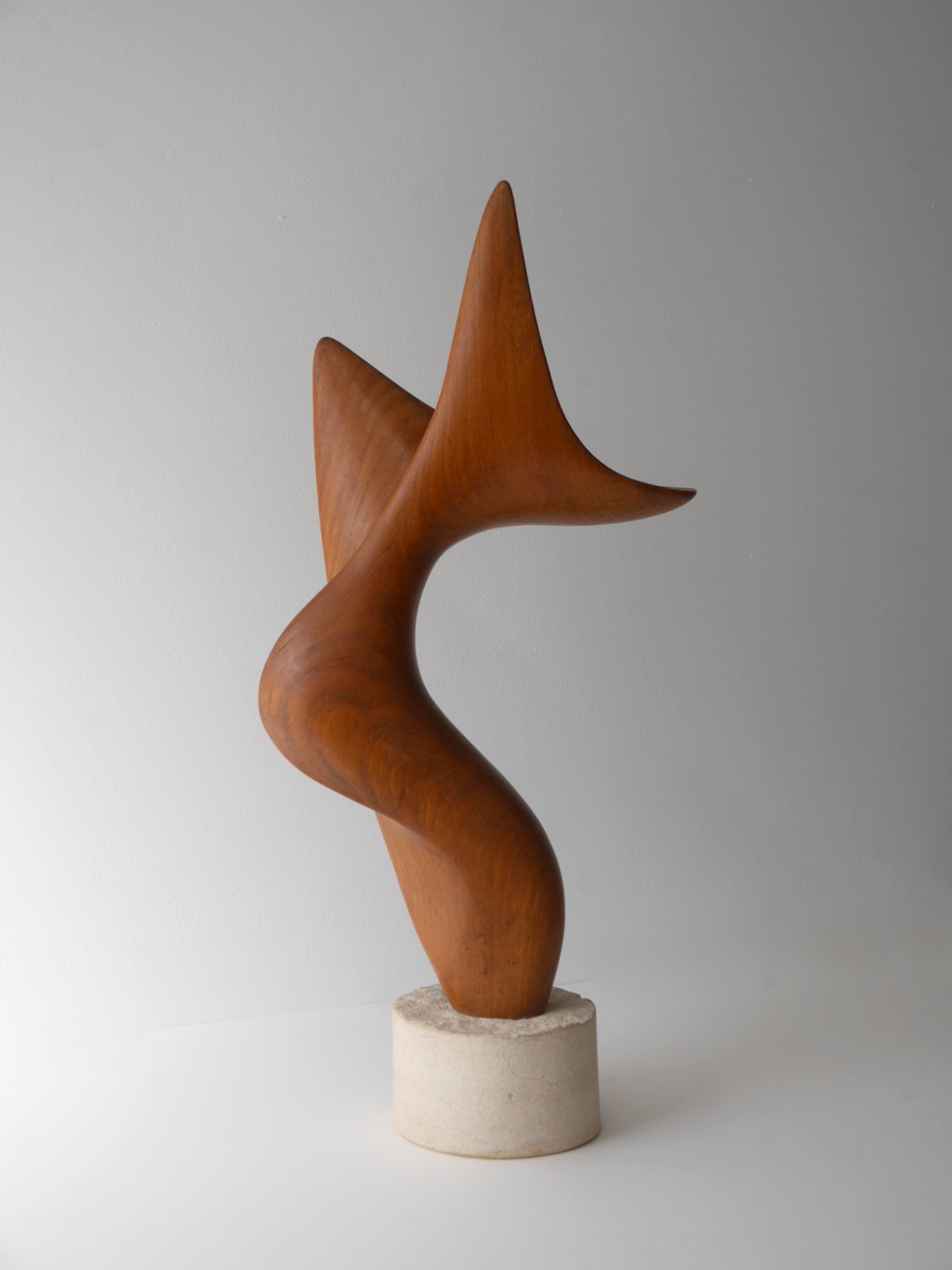 Midcentury wooden sculpture