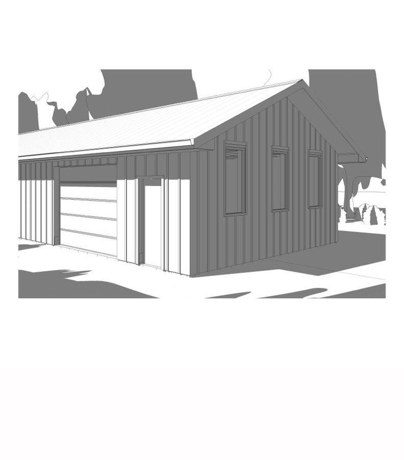 Proposed Garage from North East