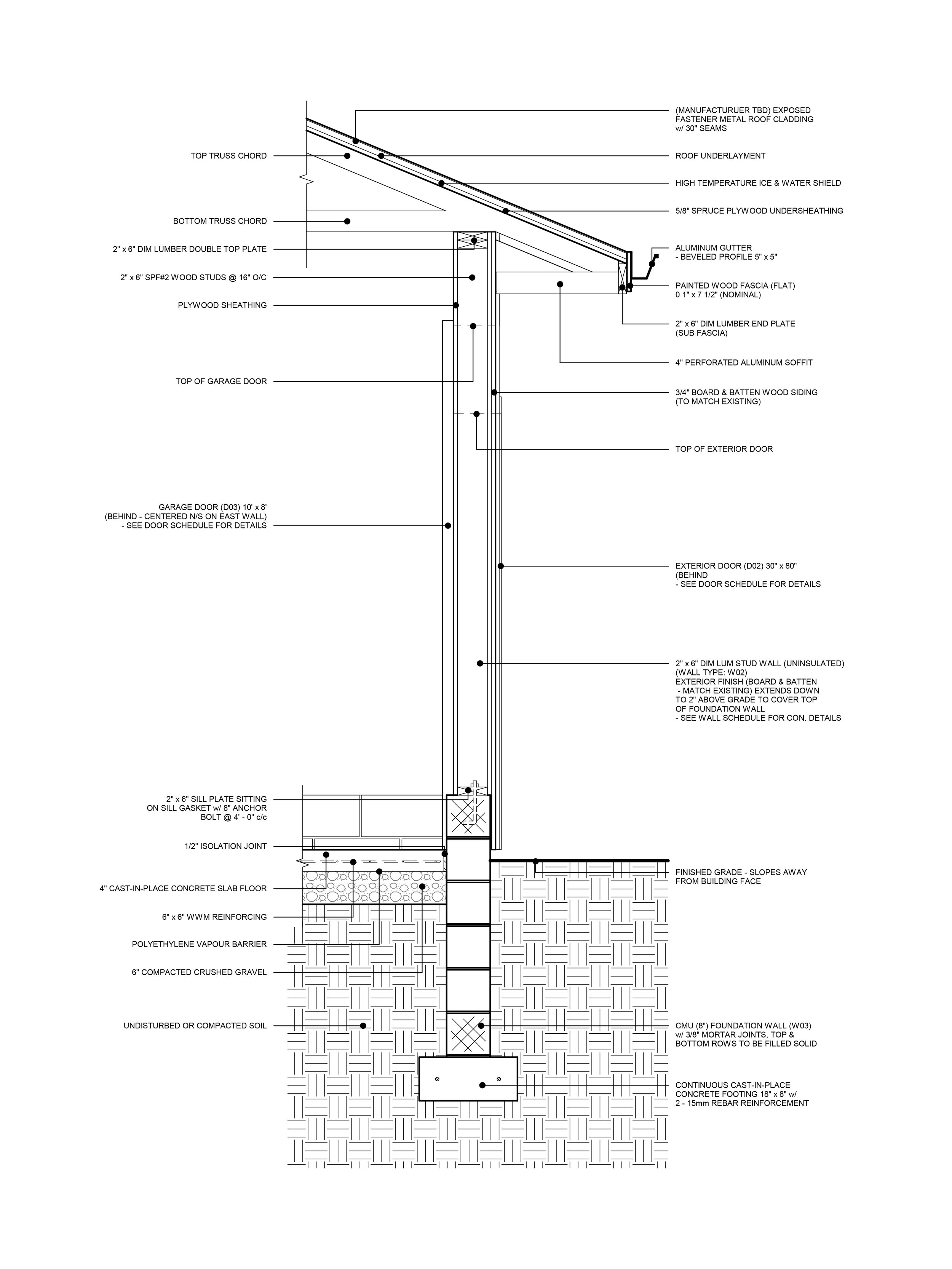 New Foundation, Floor, Wall & Roof Detail