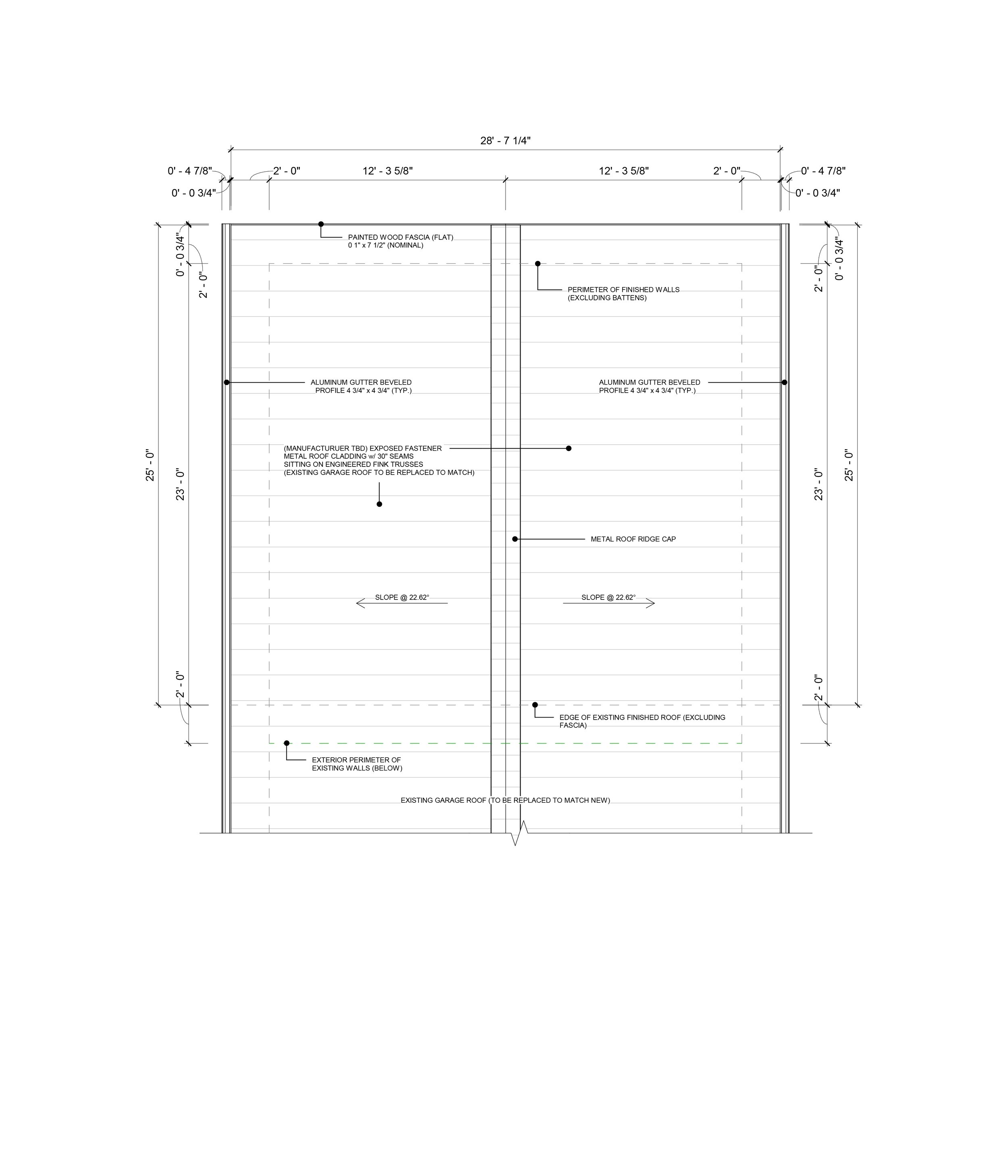 Peak of Roof Plan