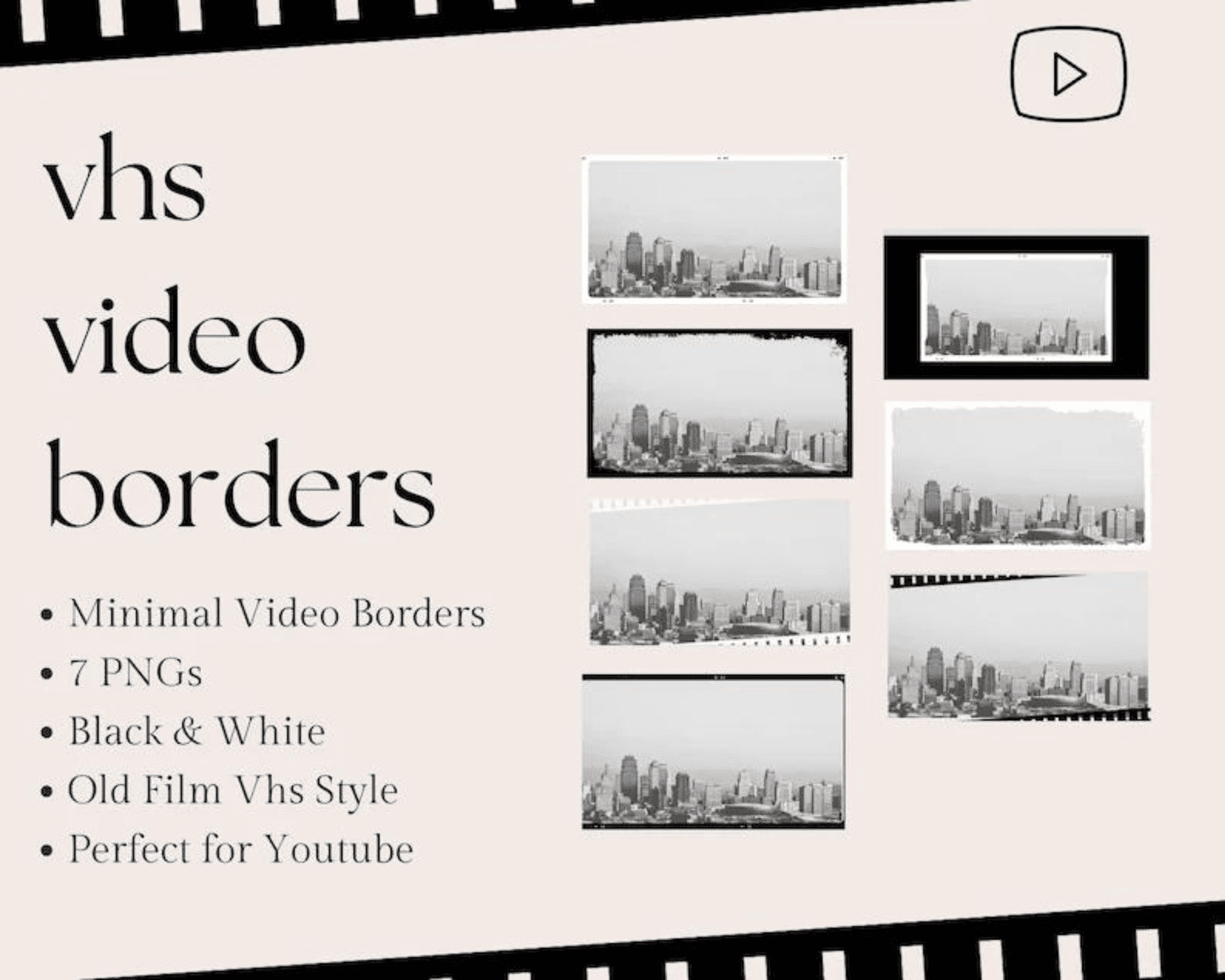 Minimal Animated Video Borders — editsbyestelle