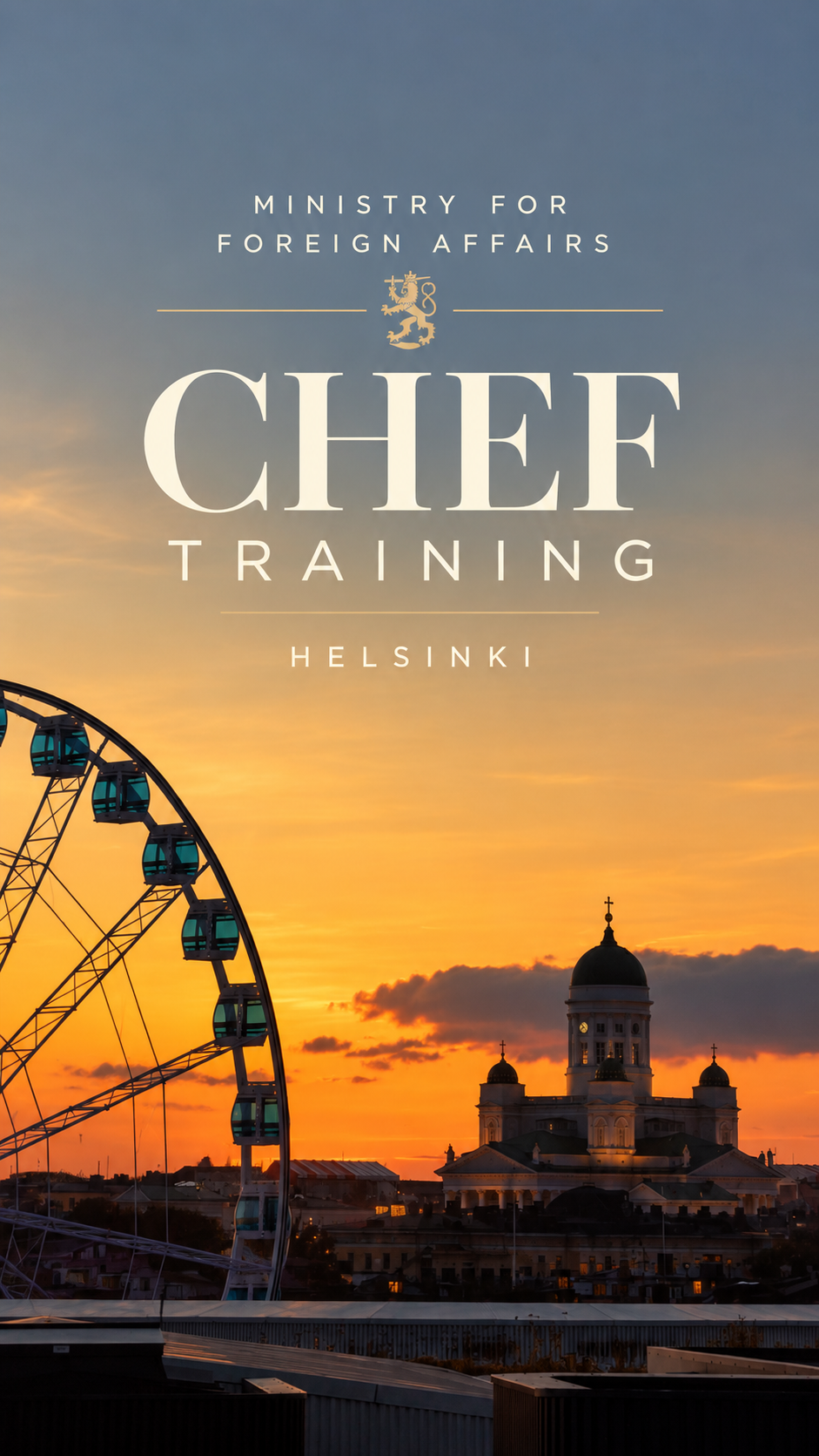 Ministry of foreign affairs, chef training course, helsinki 08/26