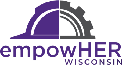Logo for empowHER Wisconsin in color
